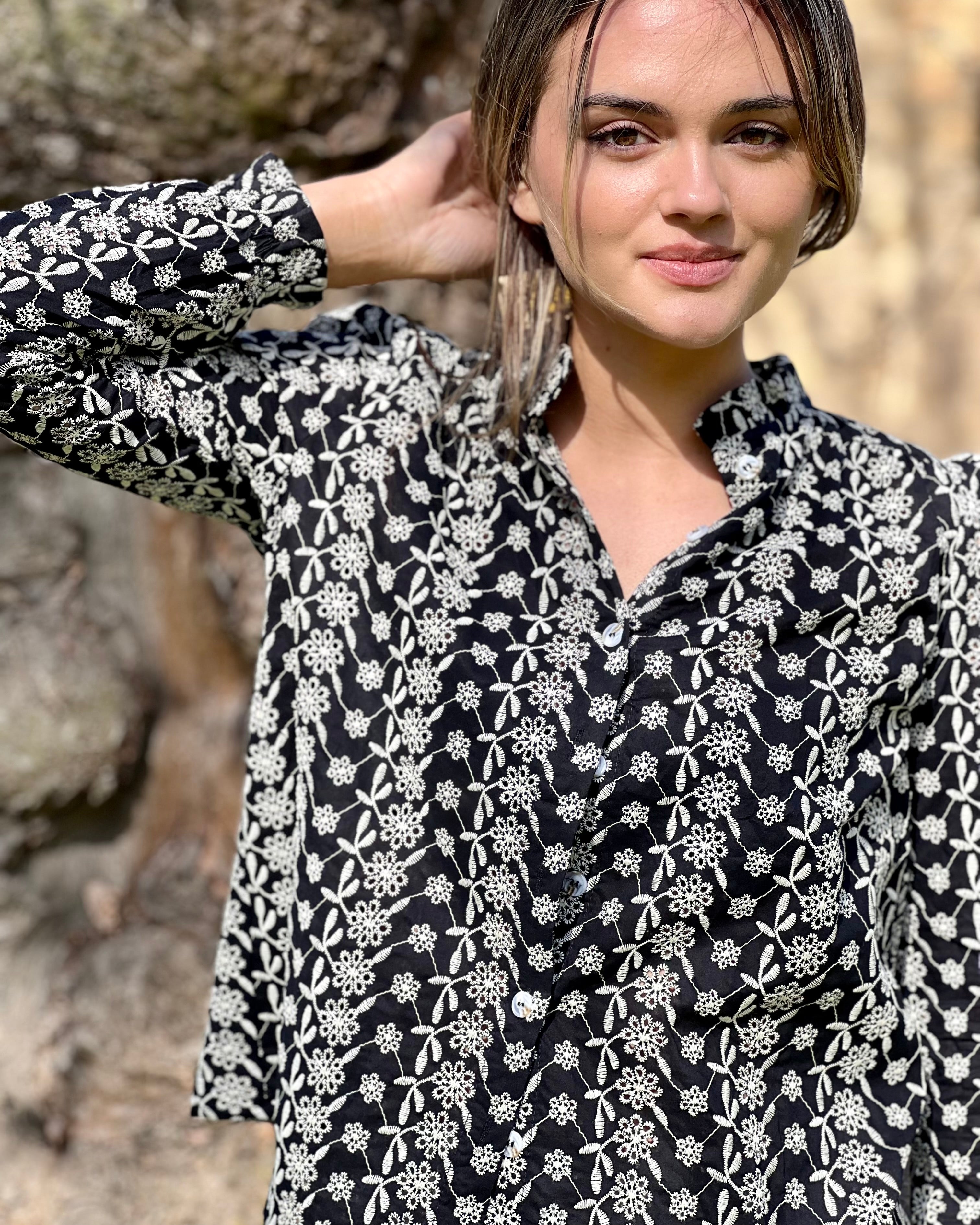 Liana Blouse - Navy
