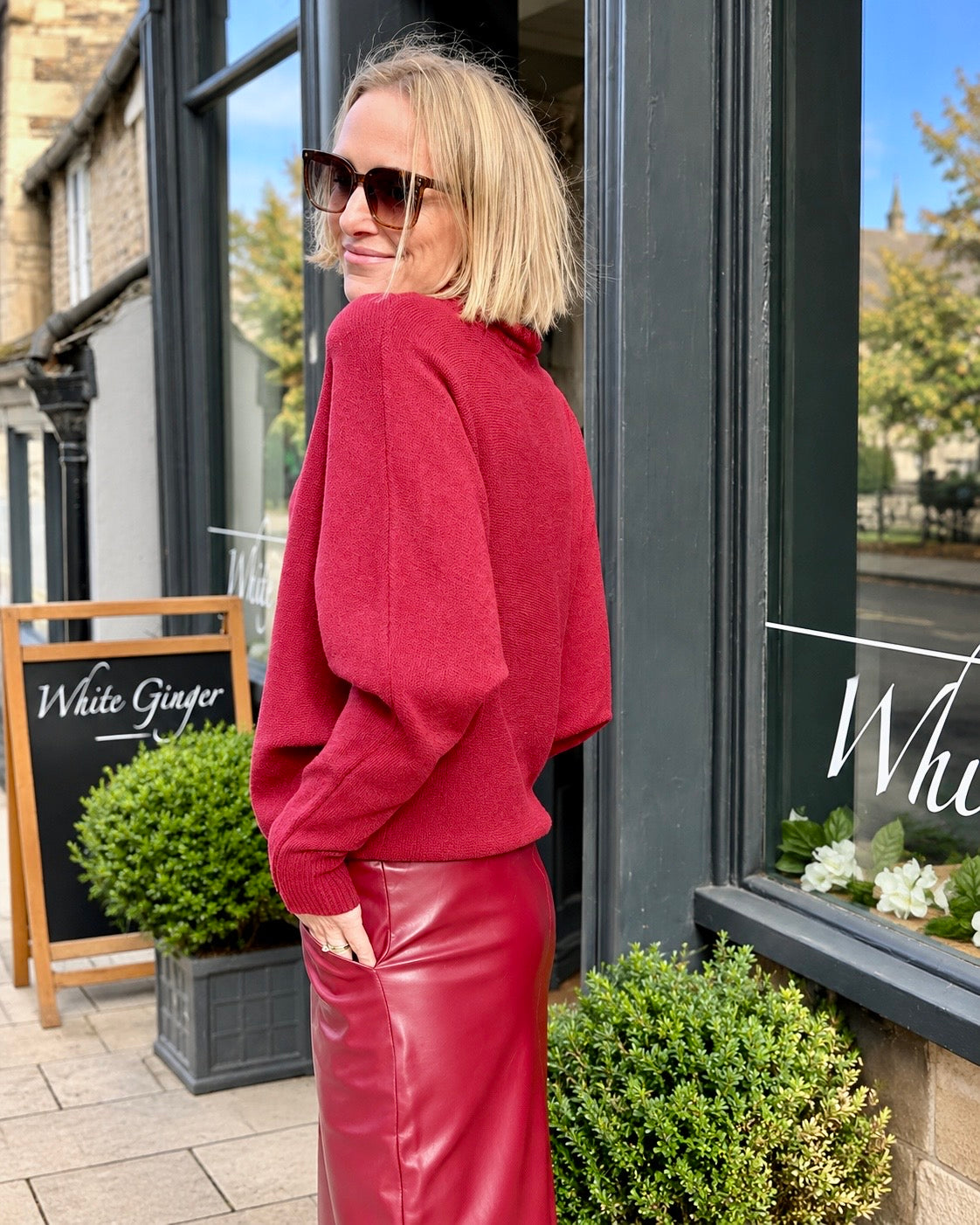 Lane Polo Knit - Mulberry