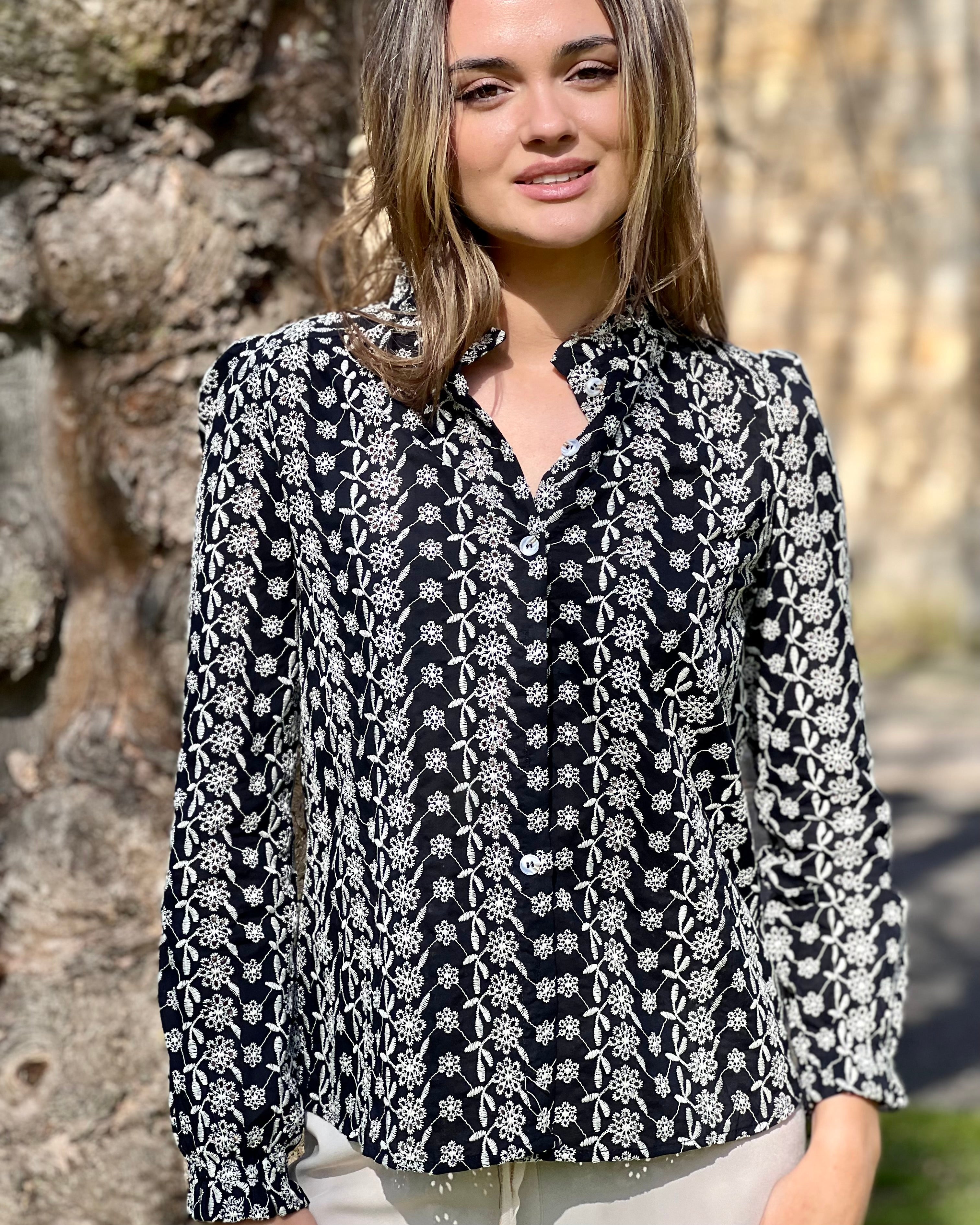 Liana Blouse - Navy
