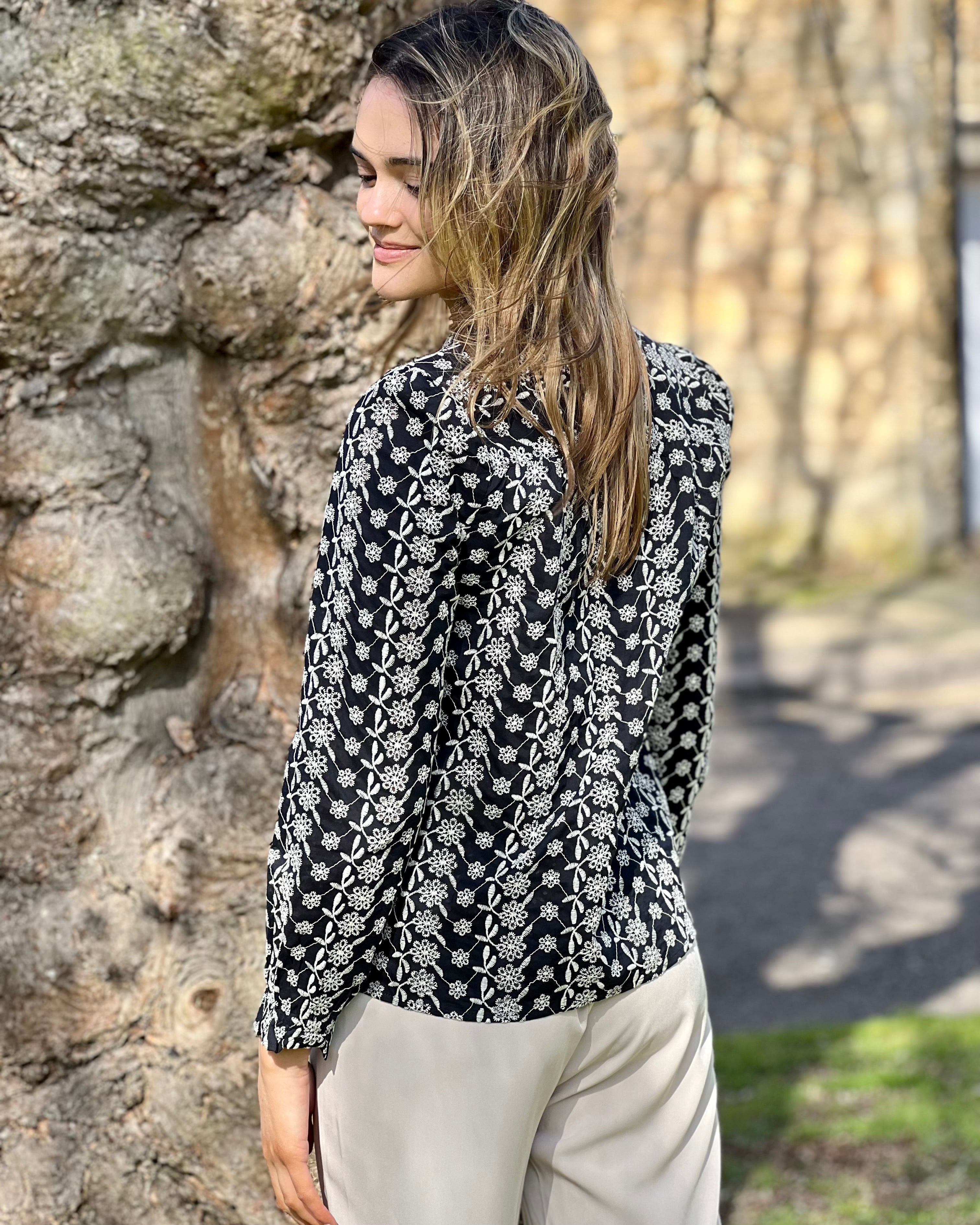 Liana Blouse - Navy