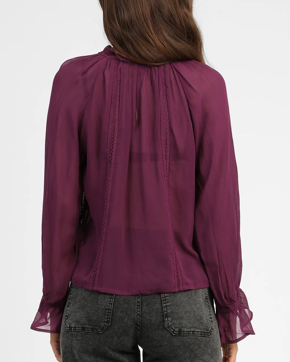 Salouna Blouse - Aubergine