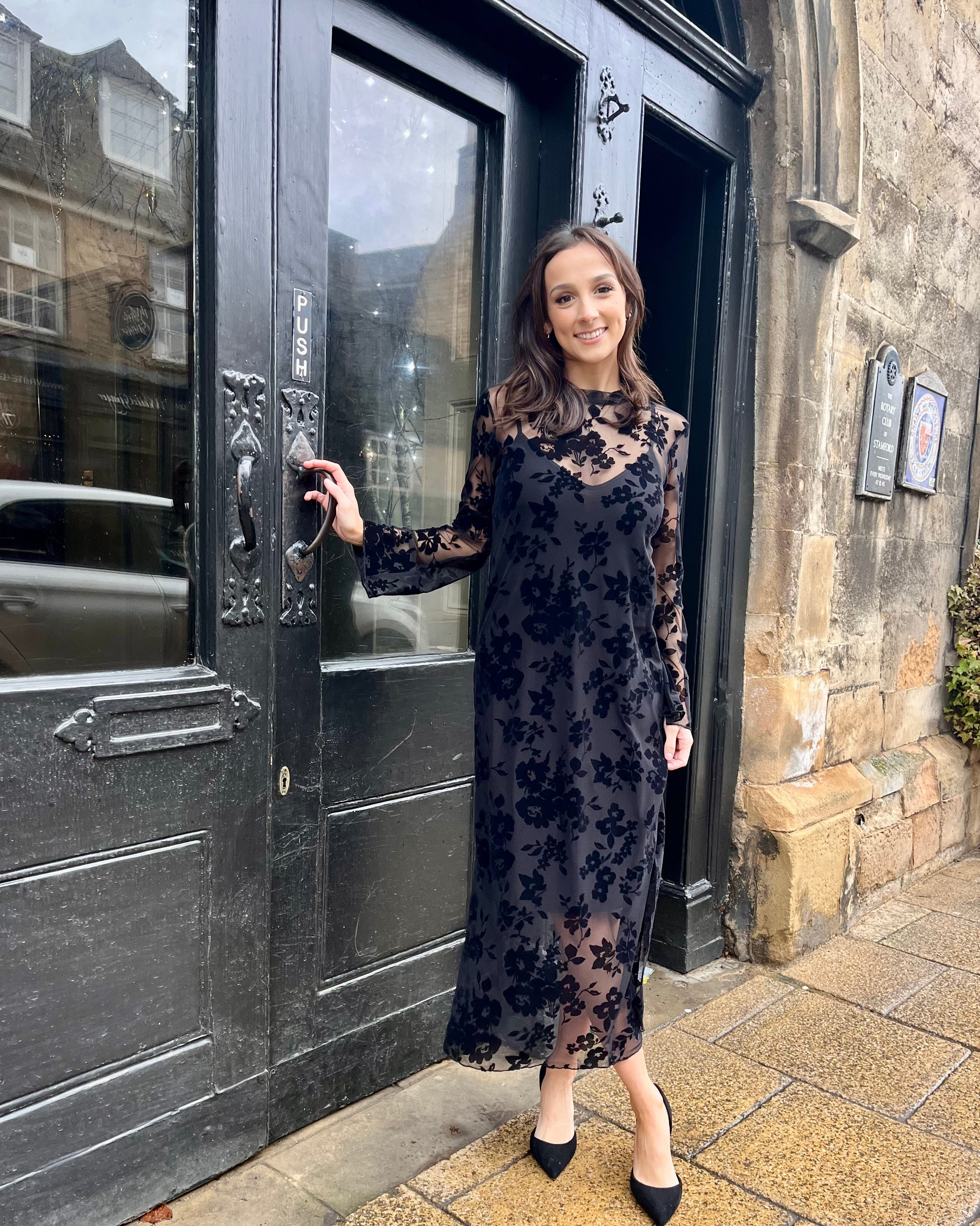 Blythe Lace Dress - Black