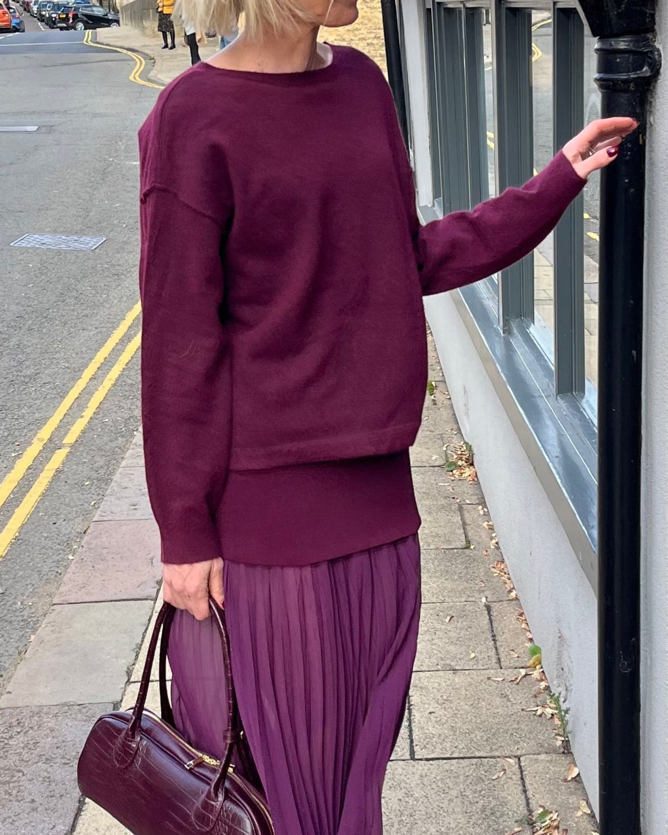 Aveline Knit - Burgundy
