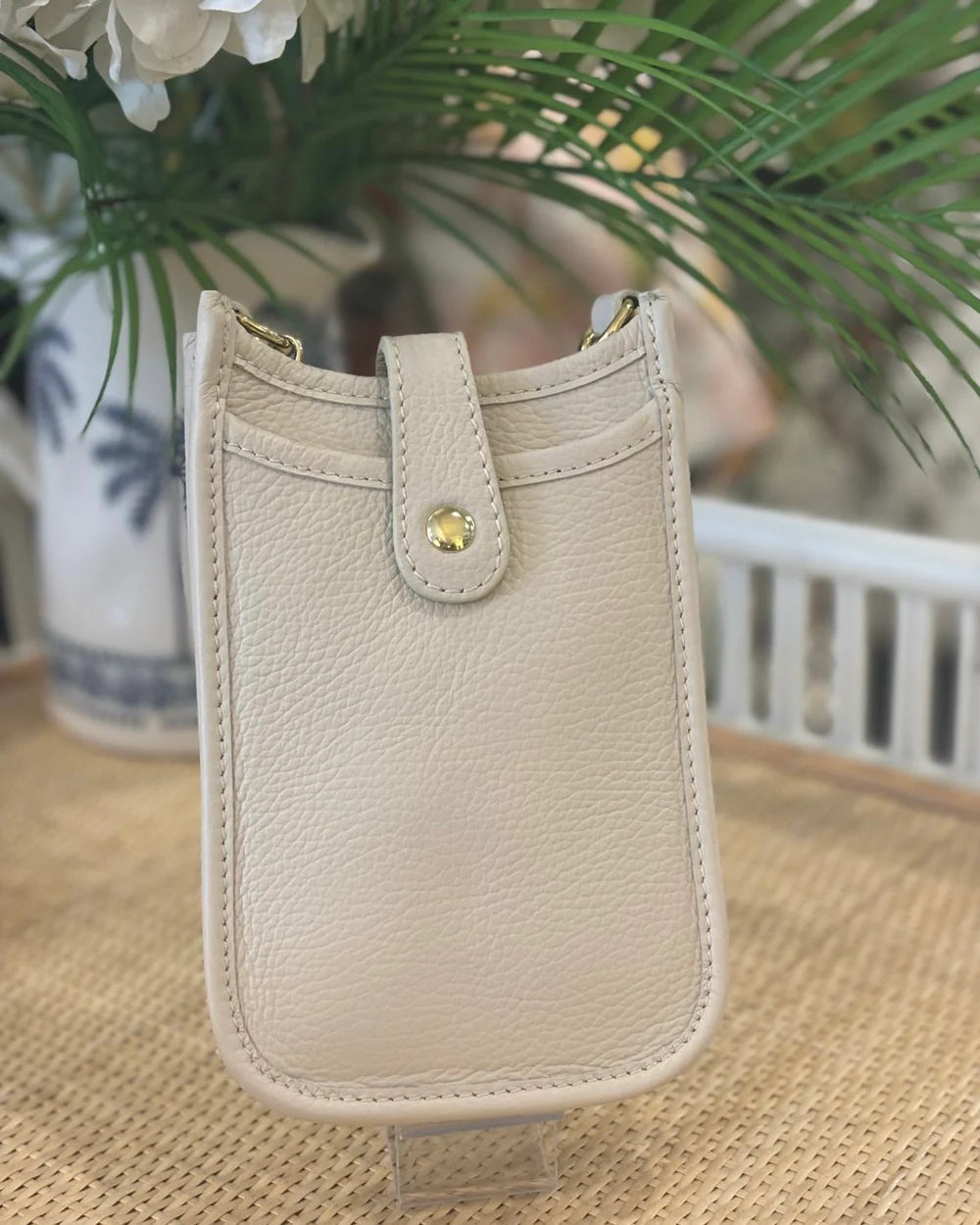 Cortona Phone Pouch - Cream