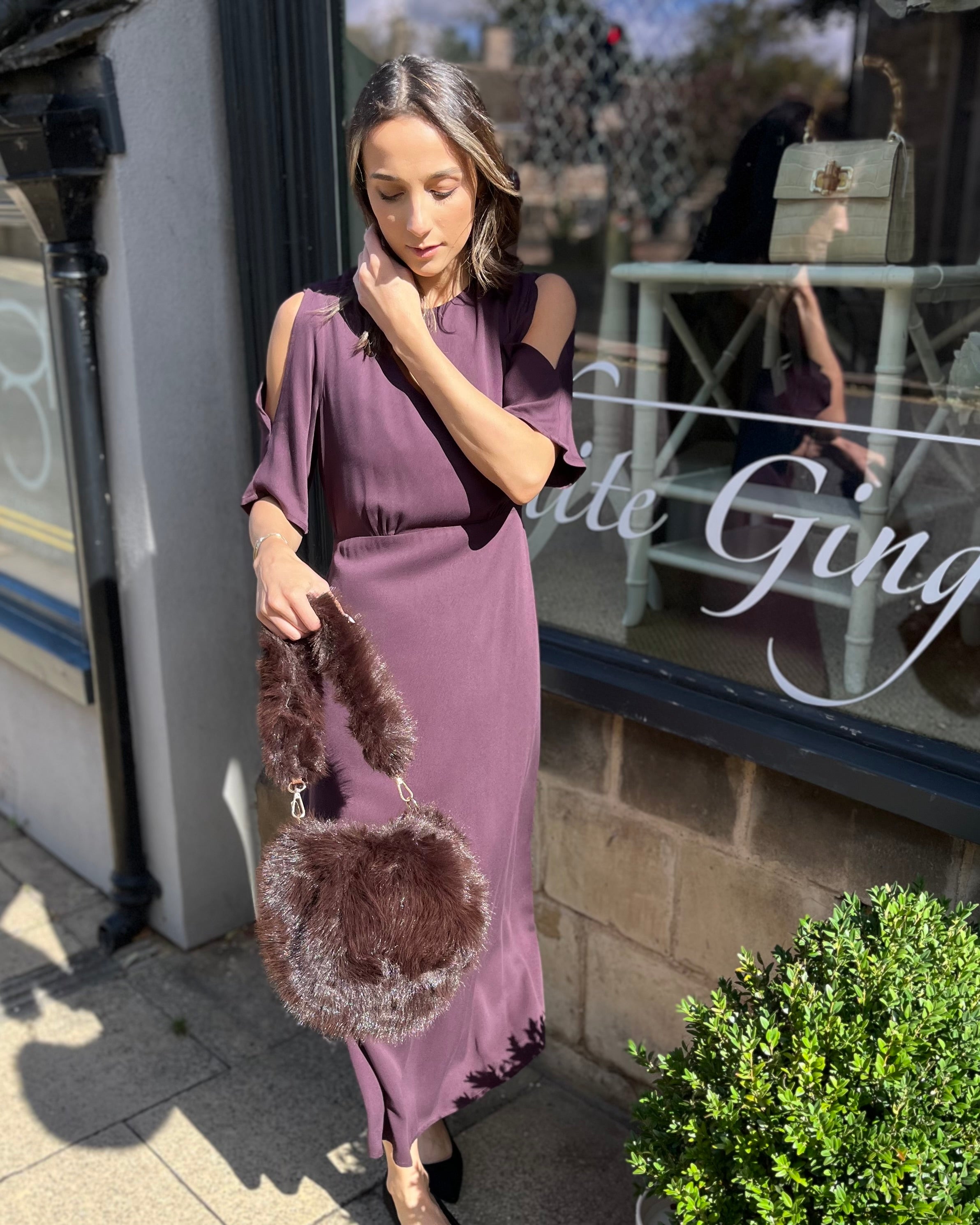 Maelsa Midi Dress - Wine