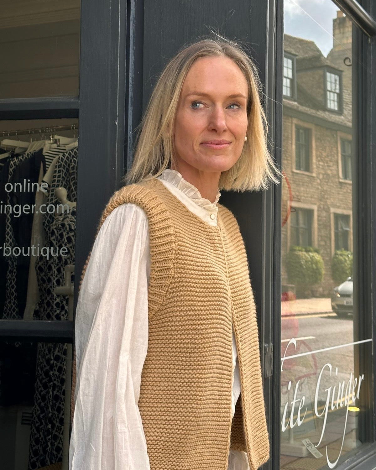 Legringou Open Knit - Camel