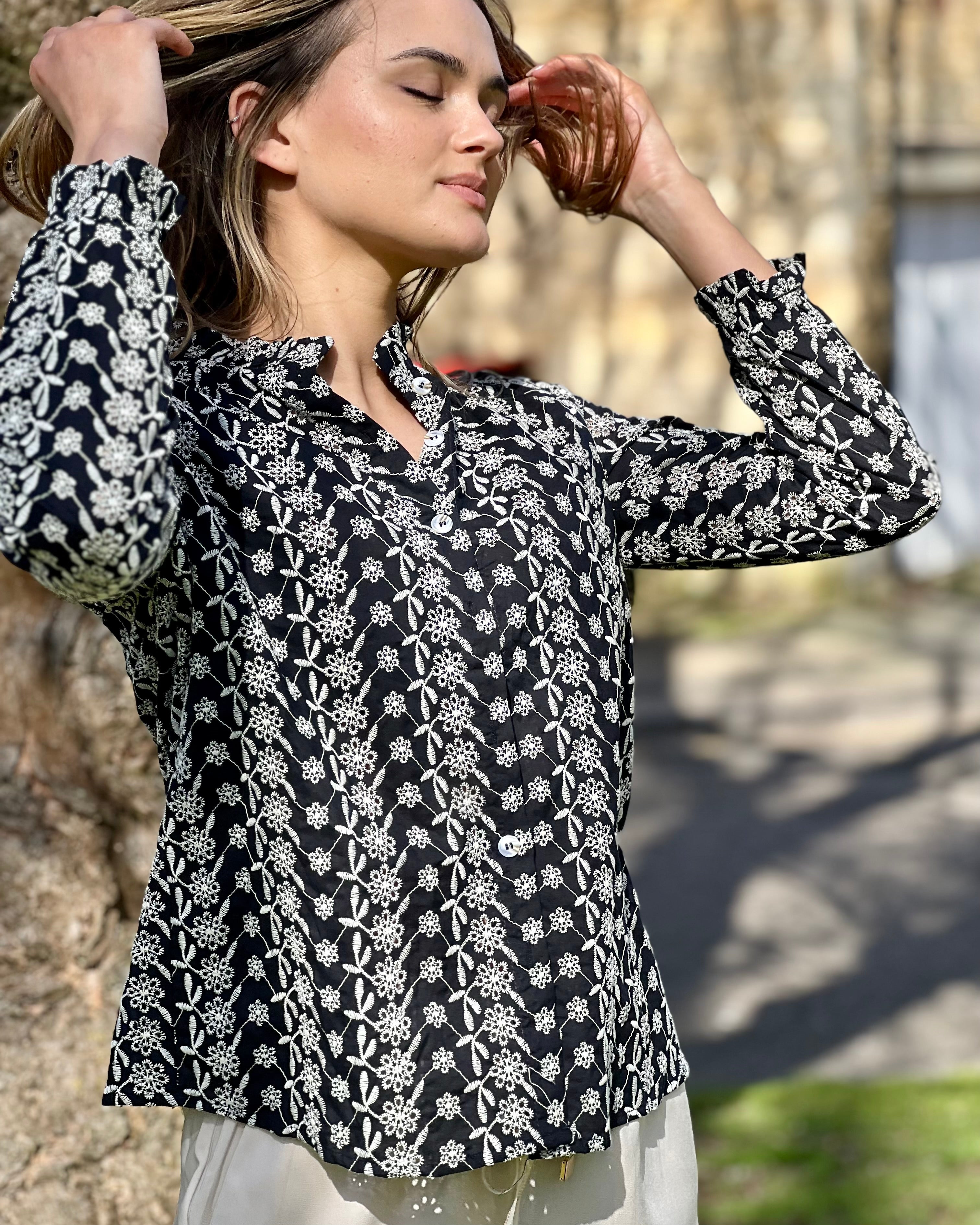Liana Blouse - Navy