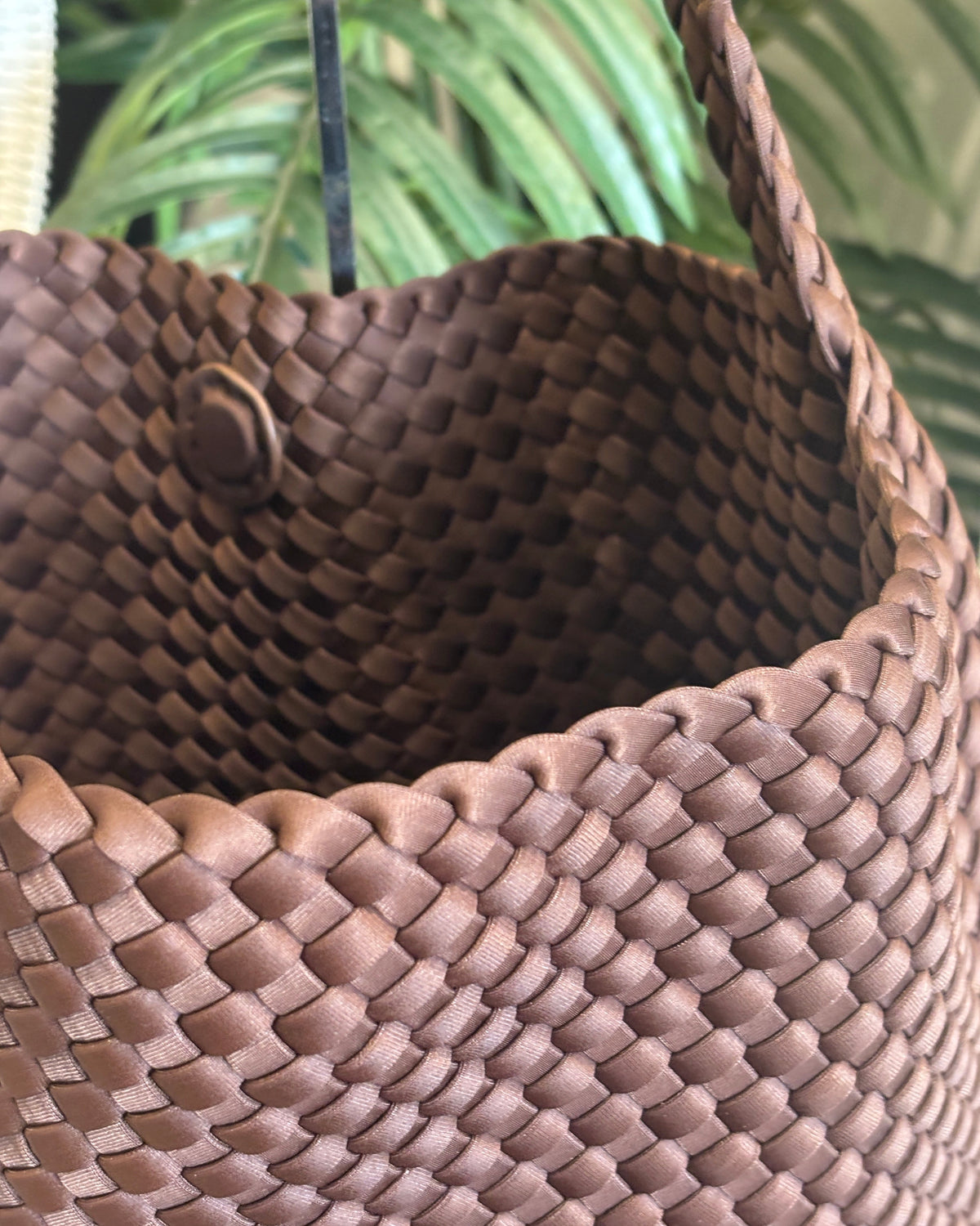 Marbella Woven Tote - Coffee