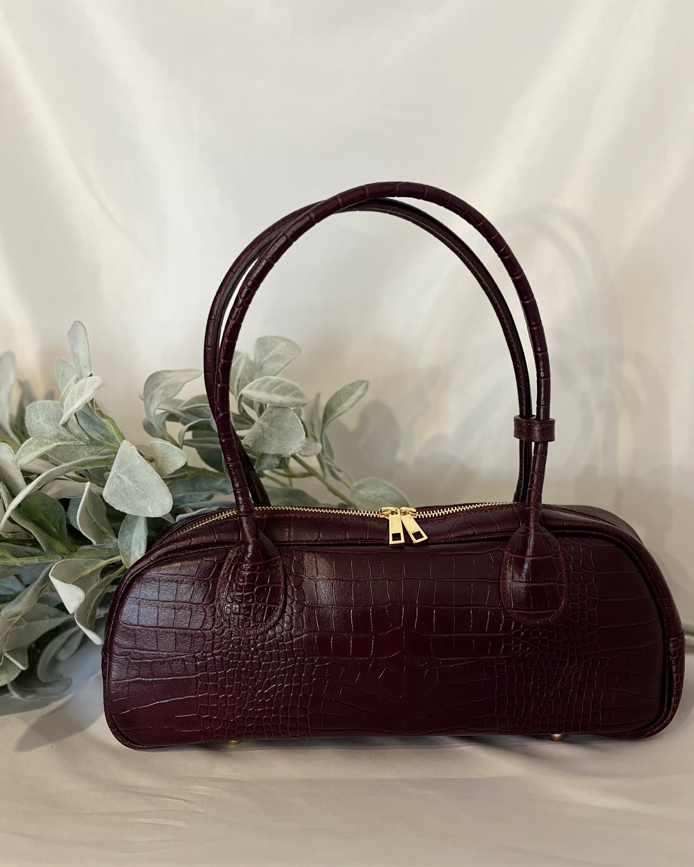 Dolce Bag - Burgundy Croc