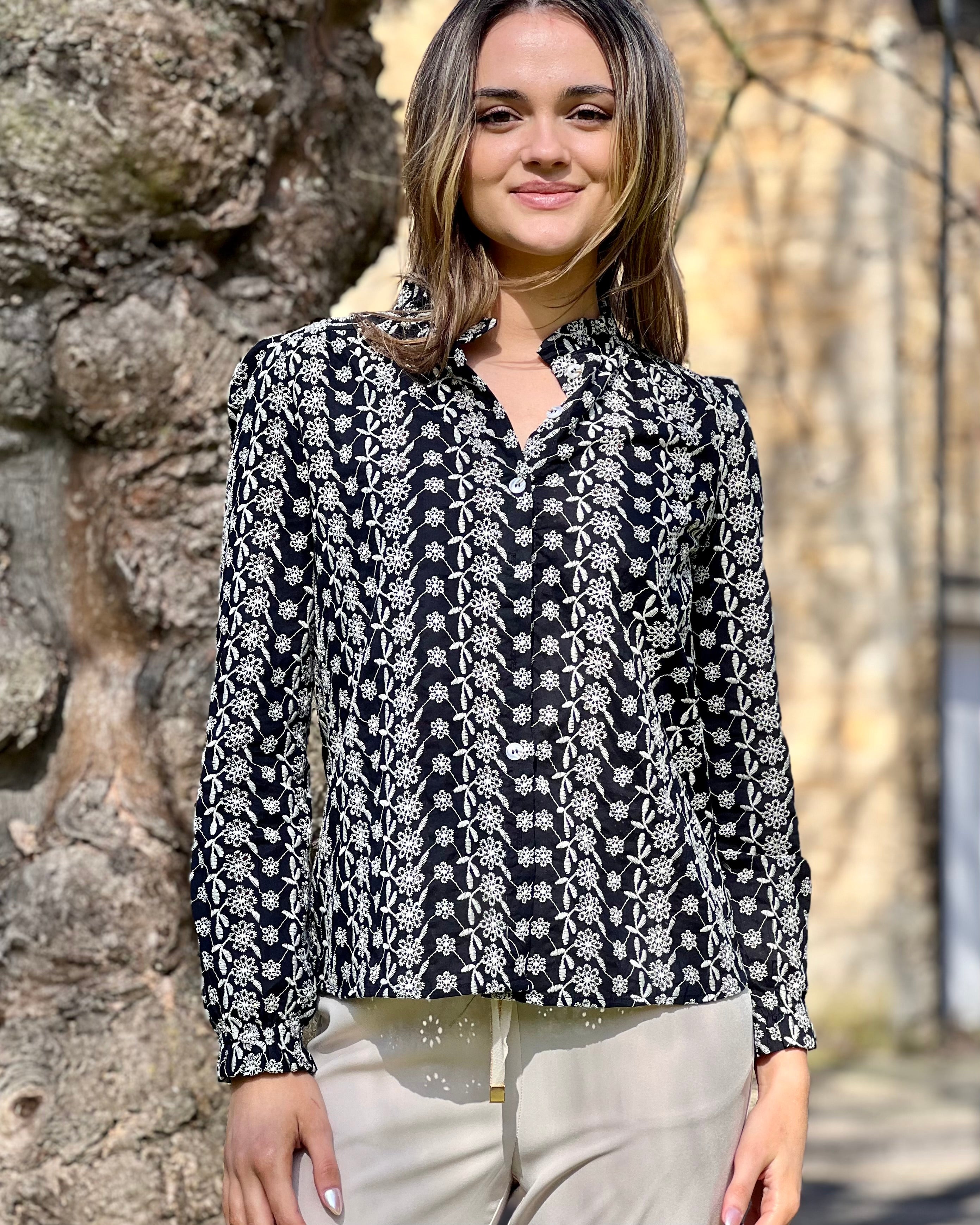 Liana Blouse - Navy