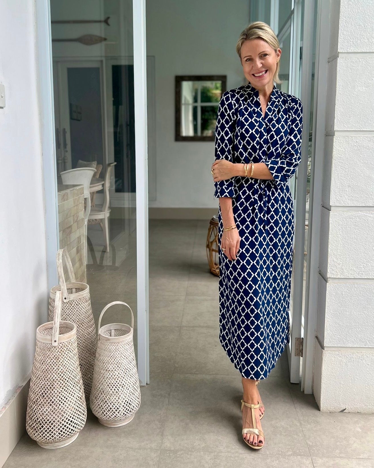 Eva Long - Navy Marquis