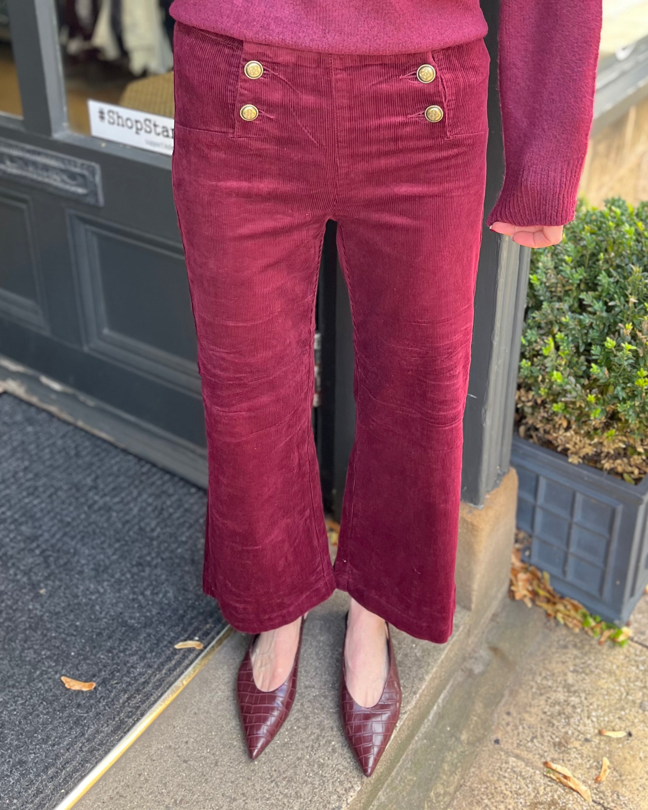 Raye Cords - Burgundy
