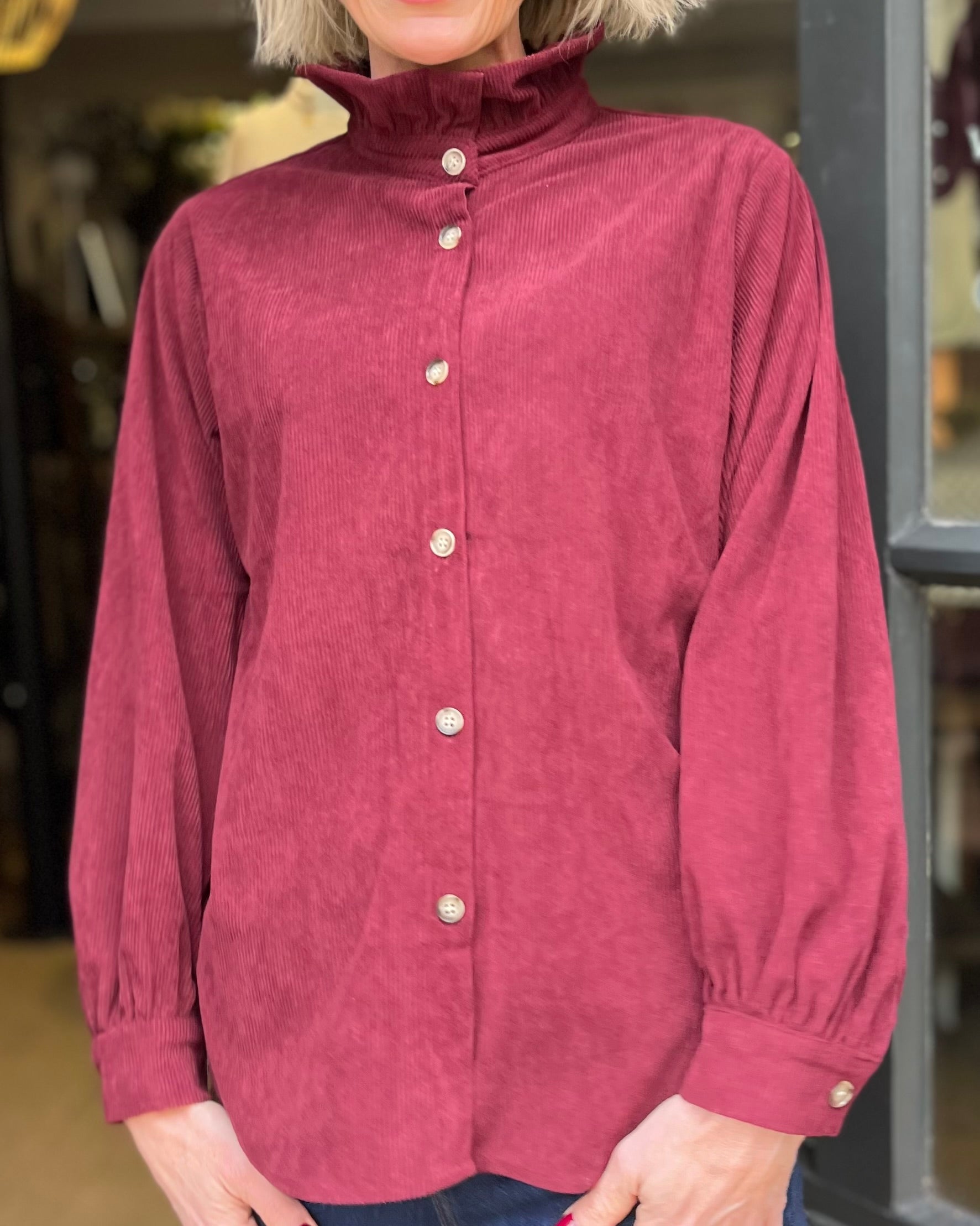 Cordelia Corduroy Blouse