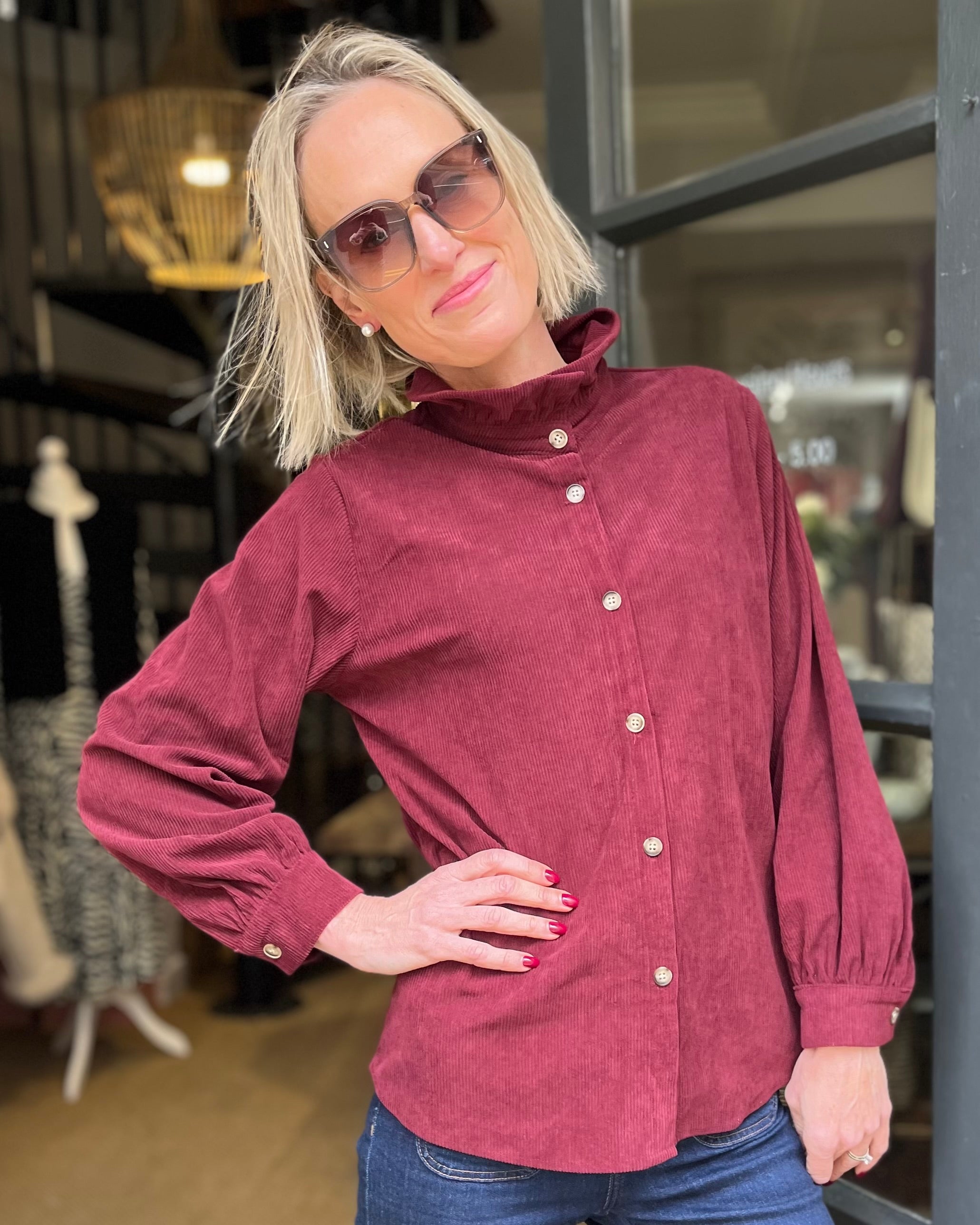 Cordelia Corduroy Blouse