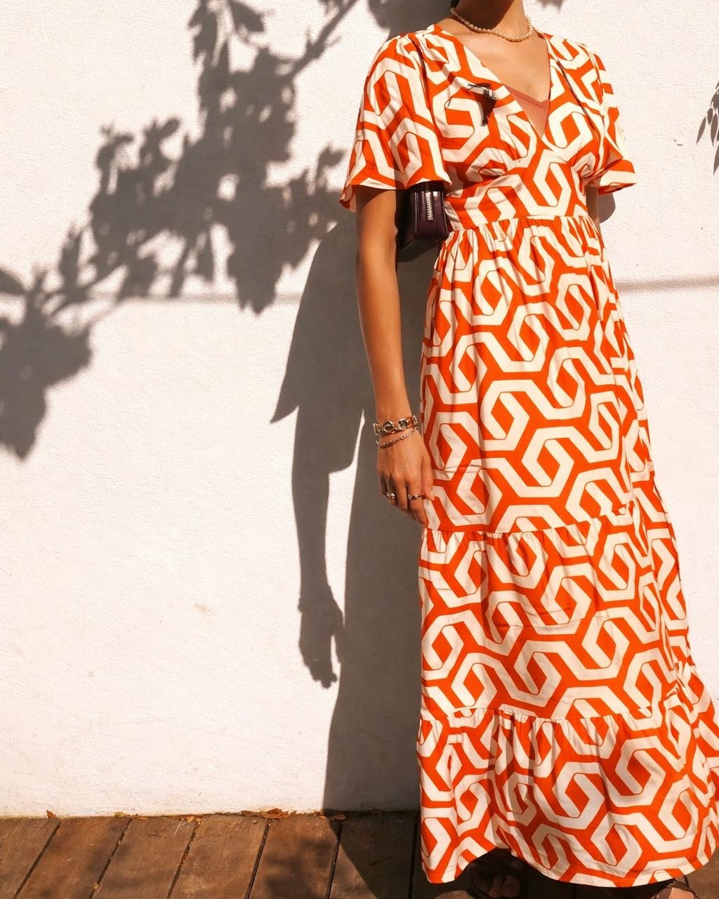 Elise Dress - Orange