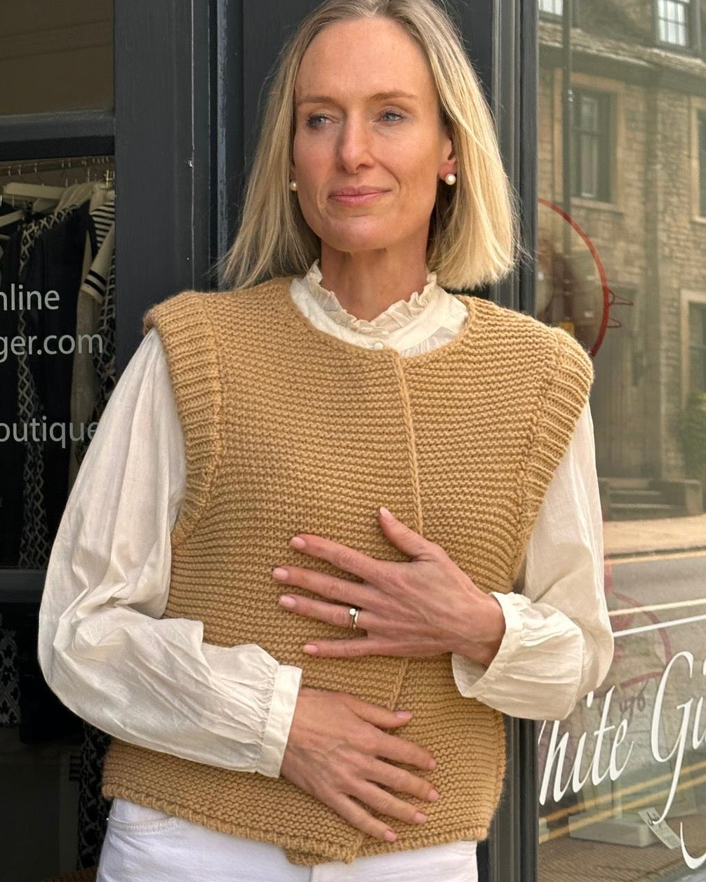 Legringou Open Knit - Camel
