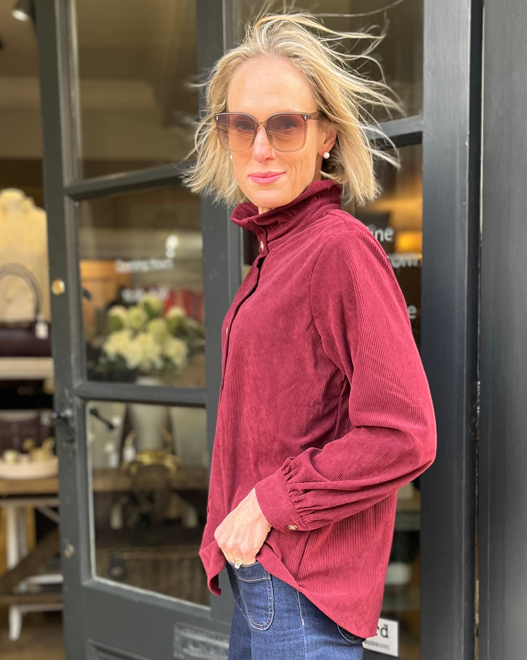 Cordelia Corduroy Blouse