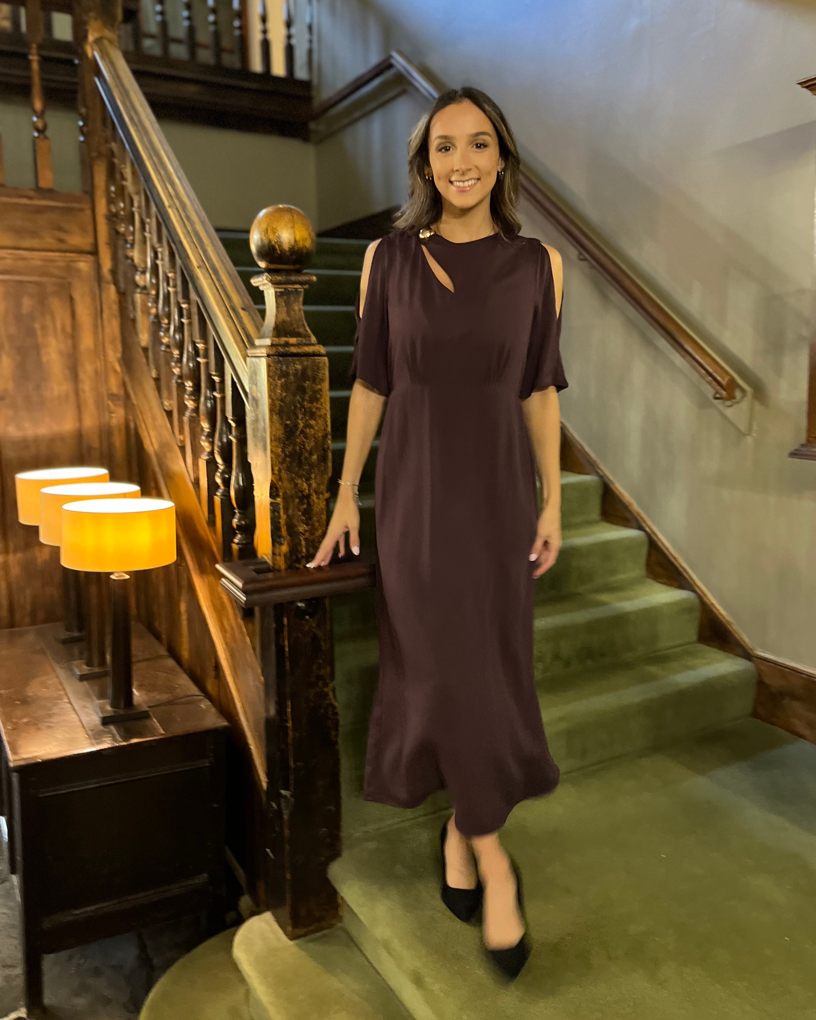 Maelsa Midi Dress - Wine