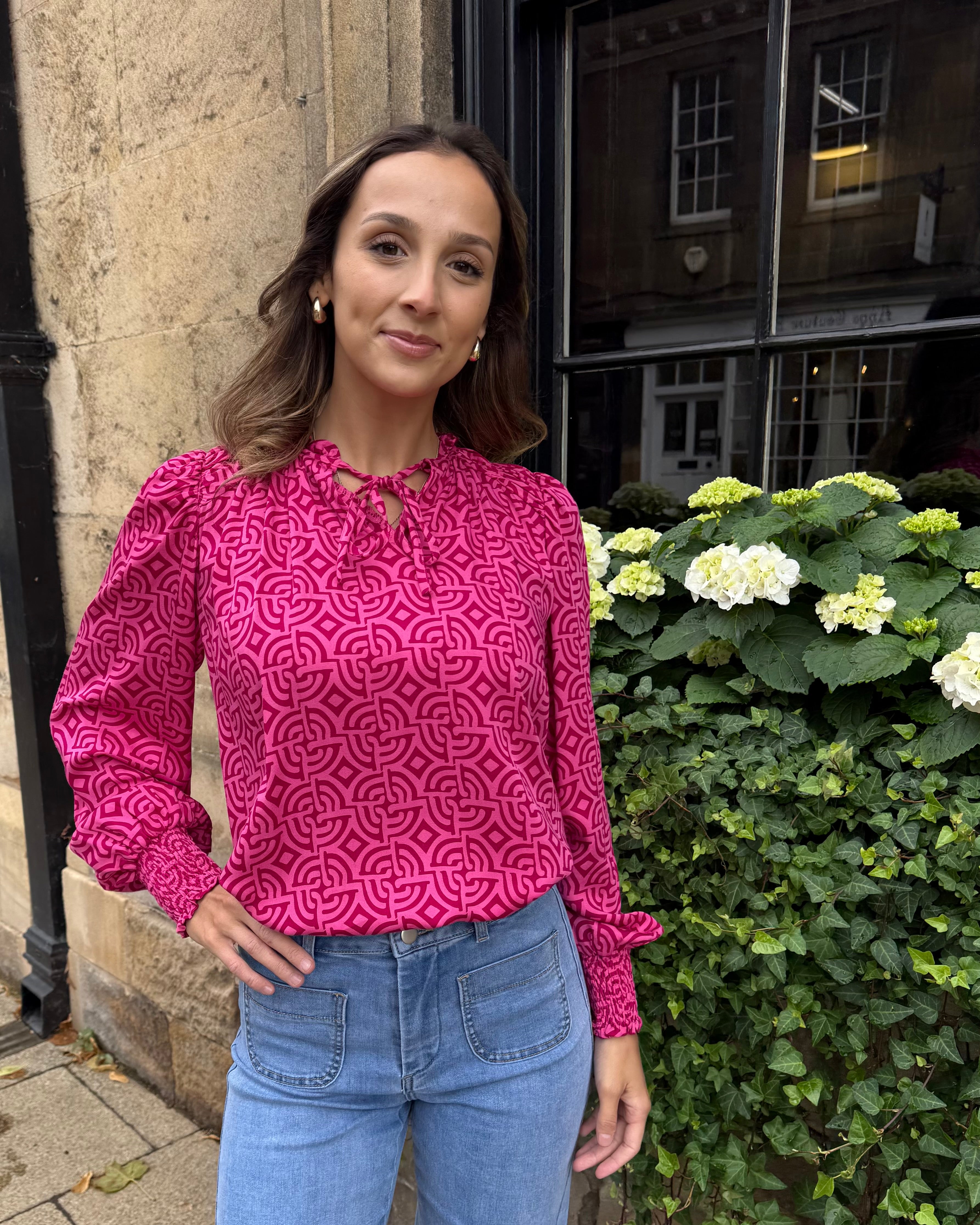 Justine Top - Magenta Large Maze