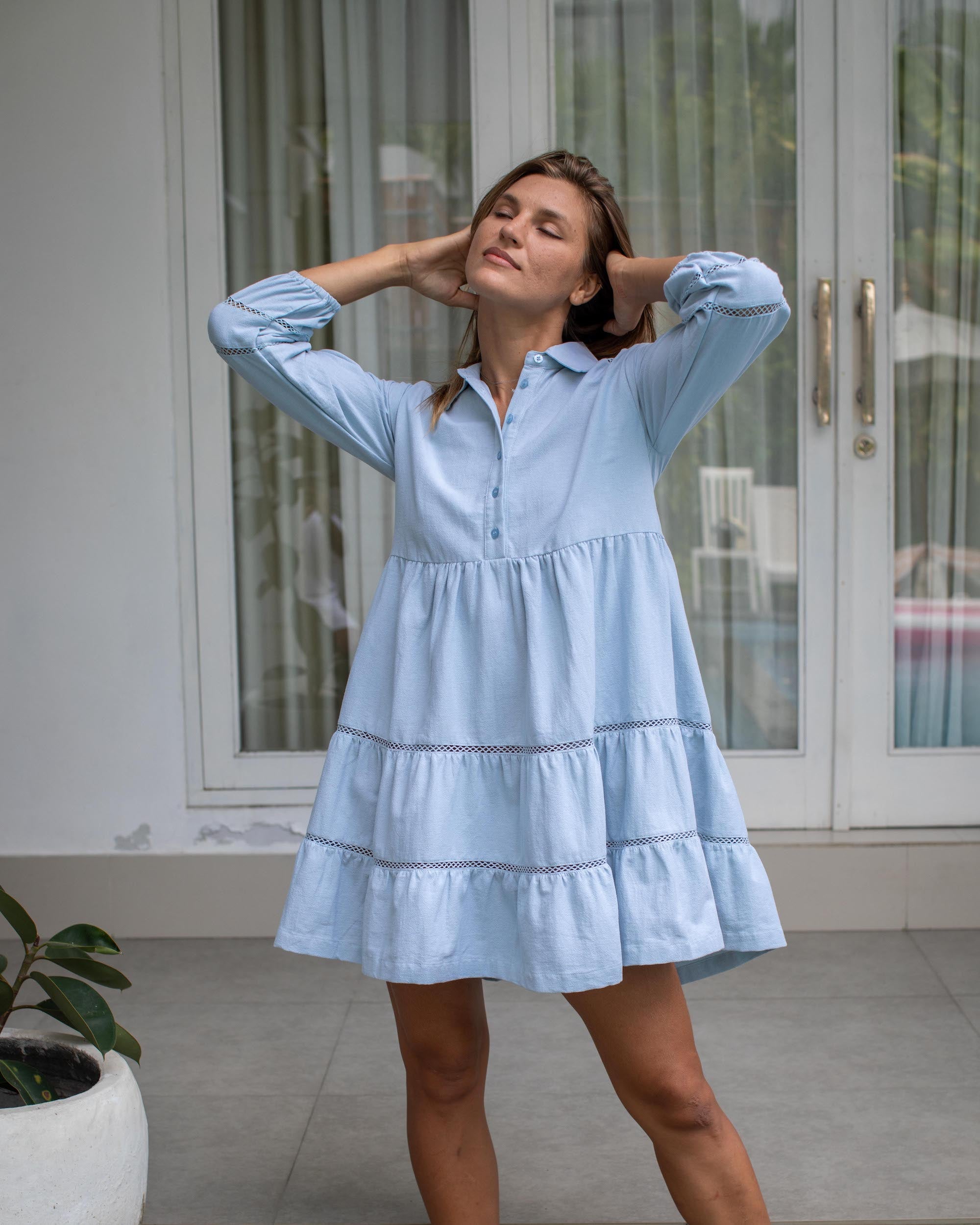 Ramona - Blue Cotton