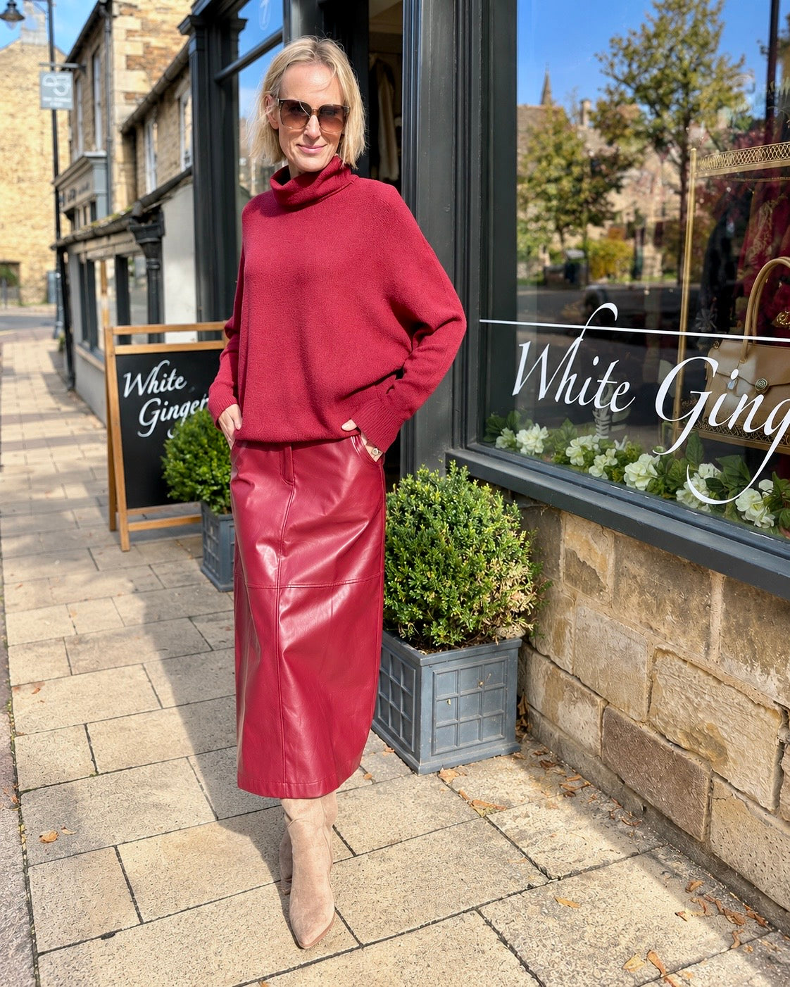 Lane Polo Knit - Mulberry