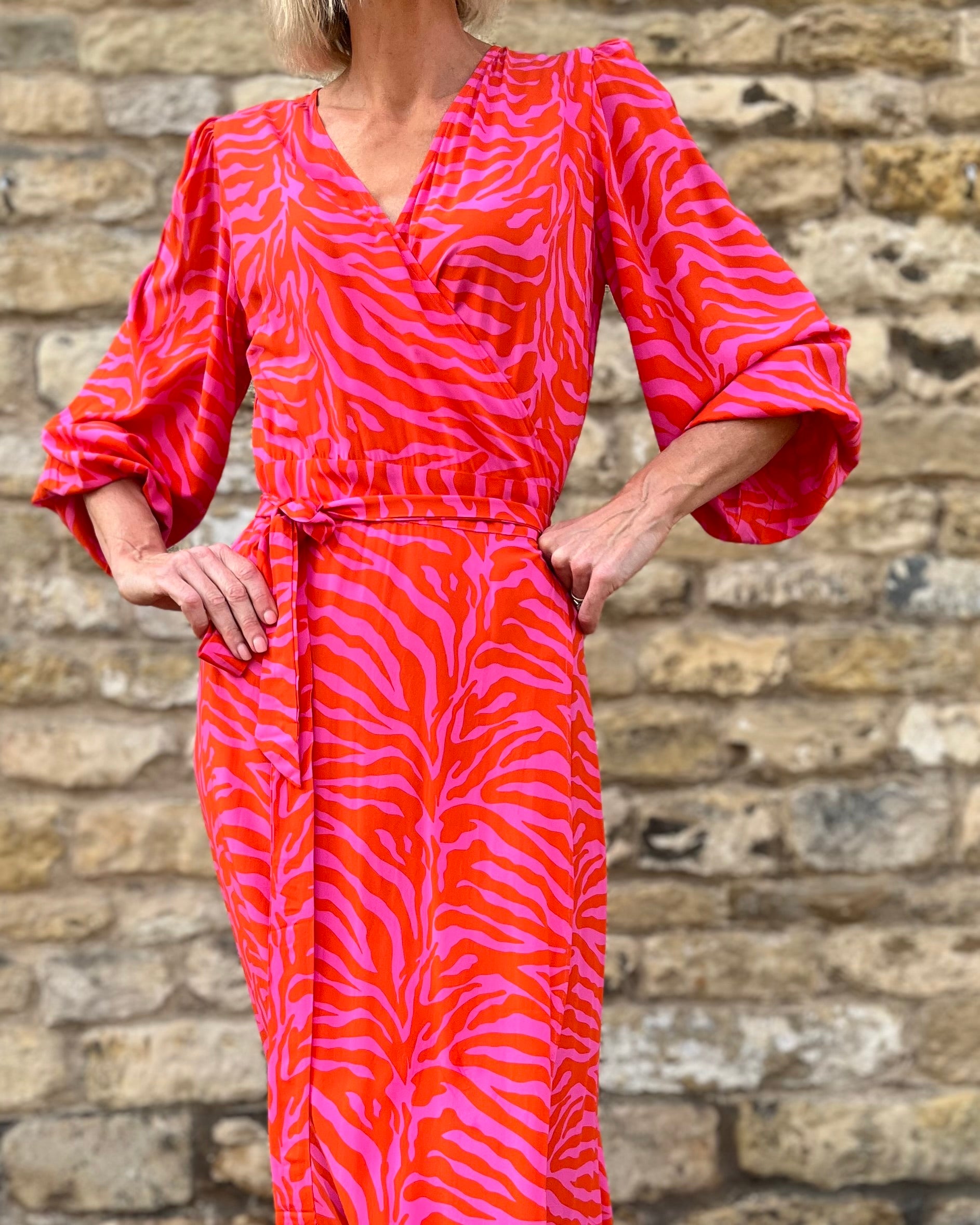 Beatrice - Pink Orange Zebra