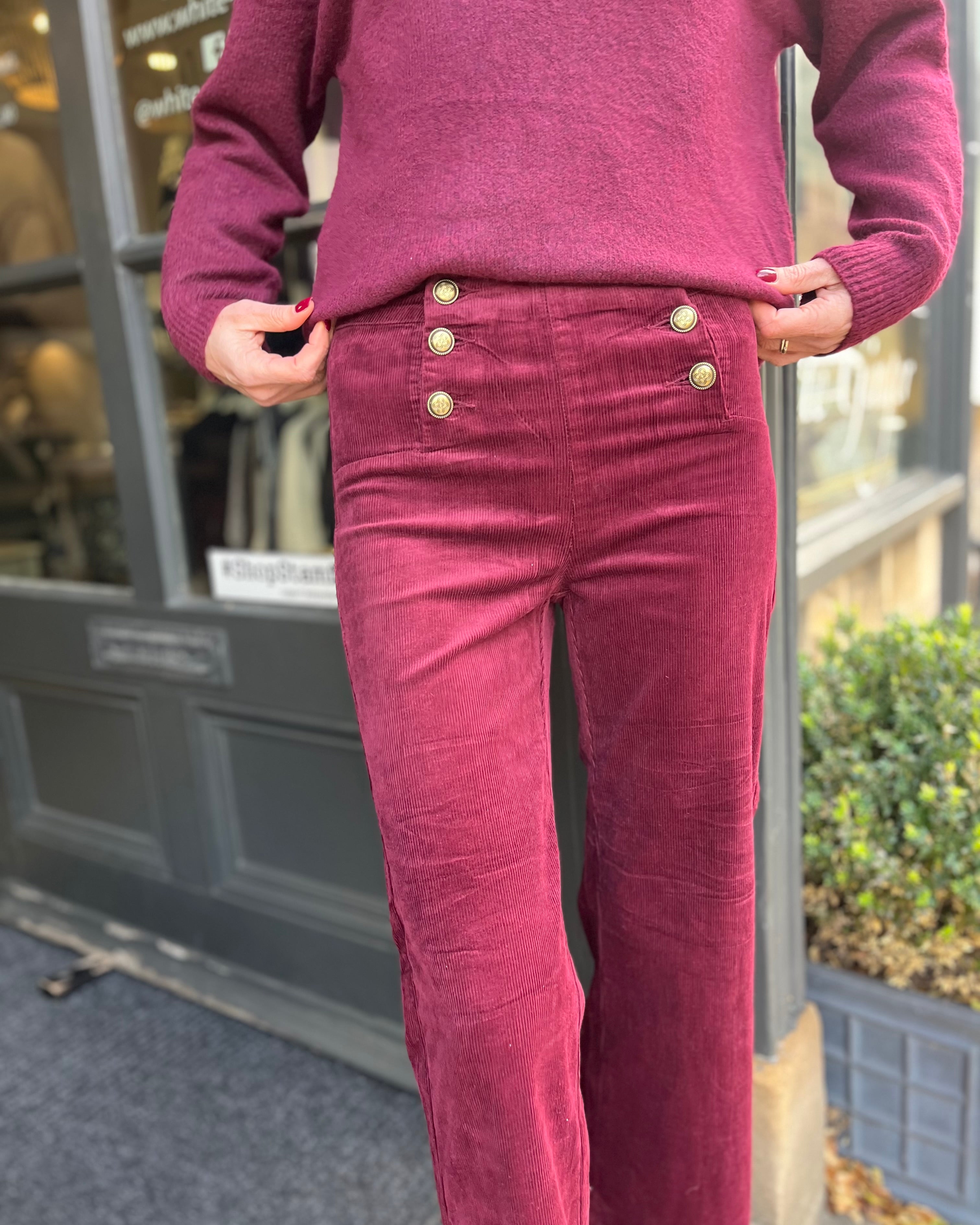 Raye Cords - Burgundy