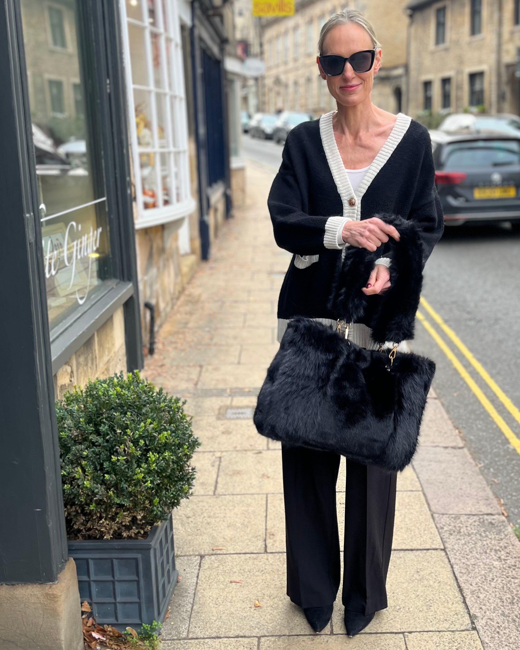 Faux Fur Shopper