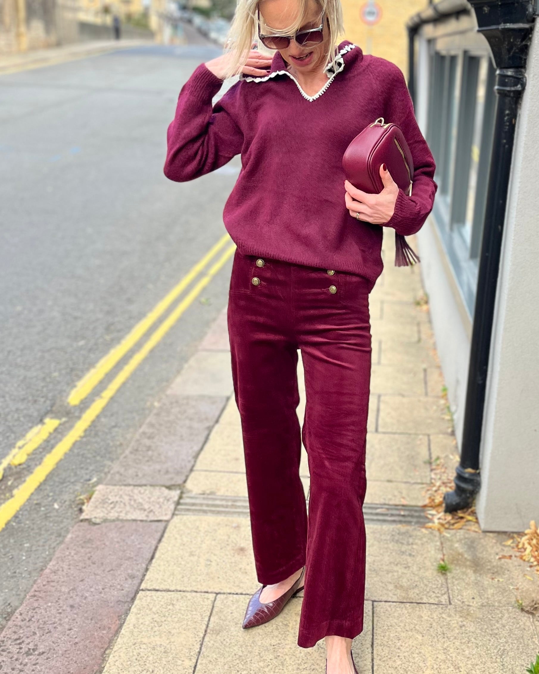 Raye Cords - Burgundy