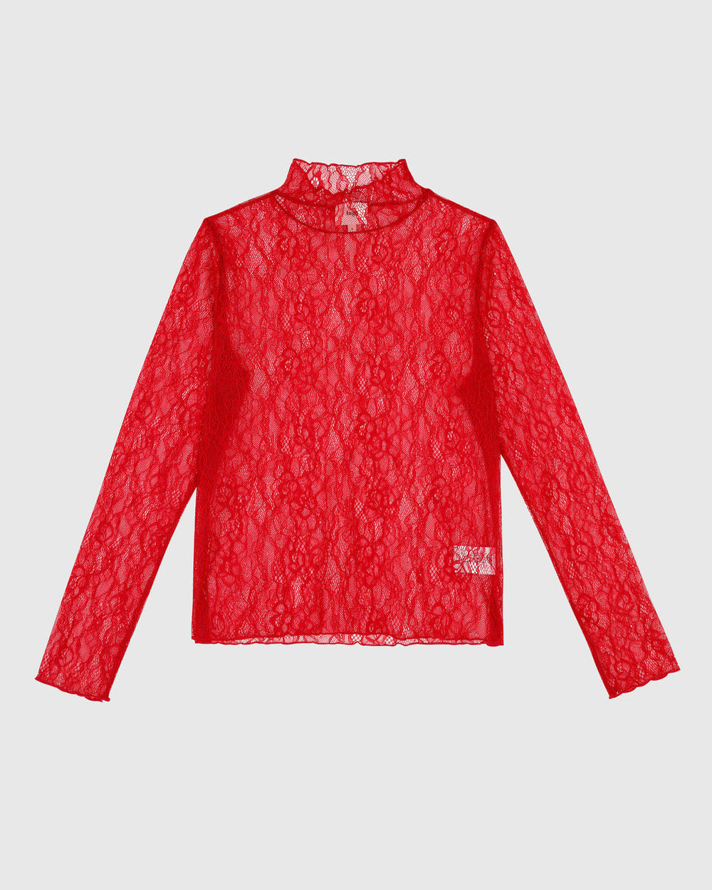 Alibely Lace Top - Red