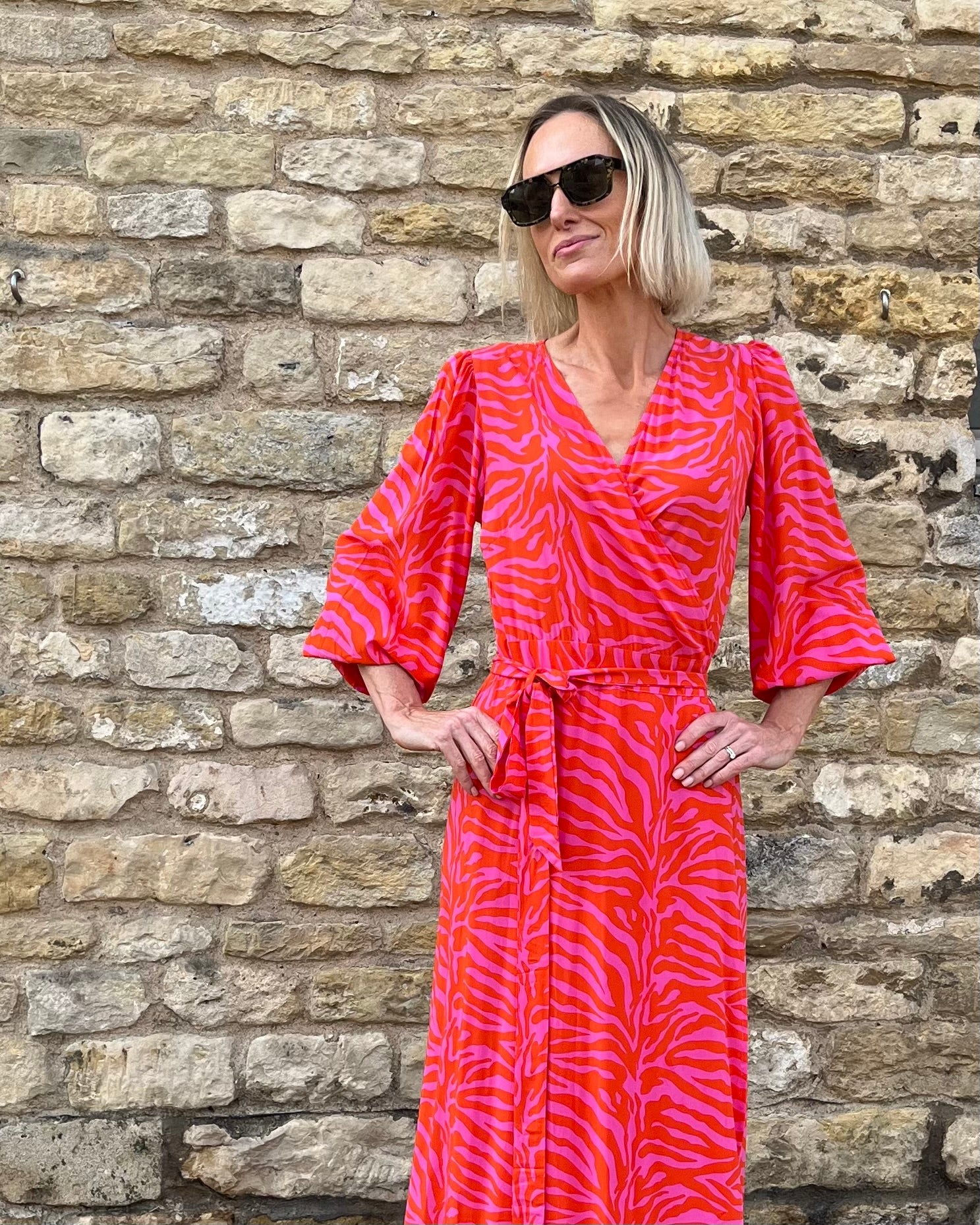 Beatrice - Pink Orange Zebra