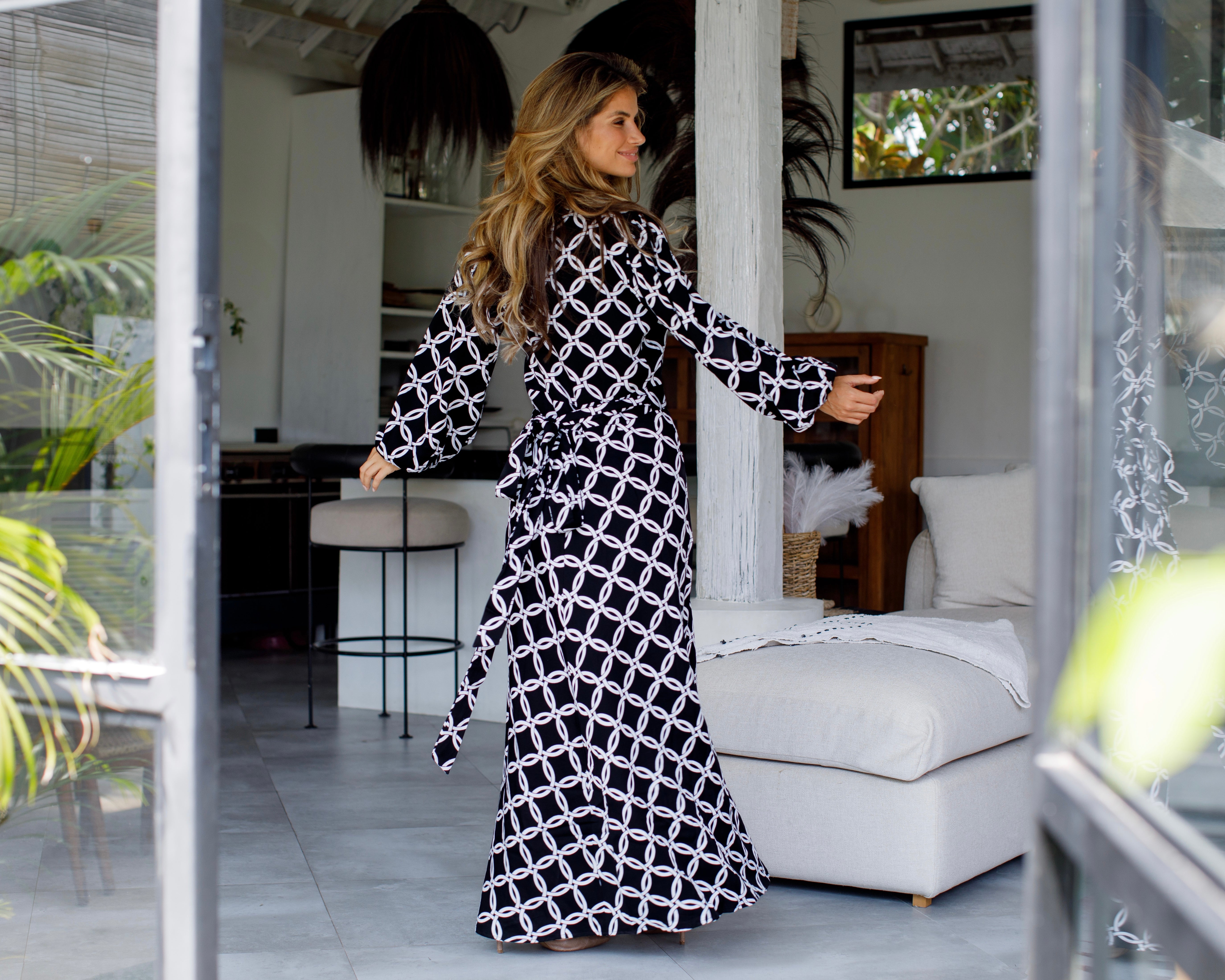 Beatrice Dress - Black Olympic Circle