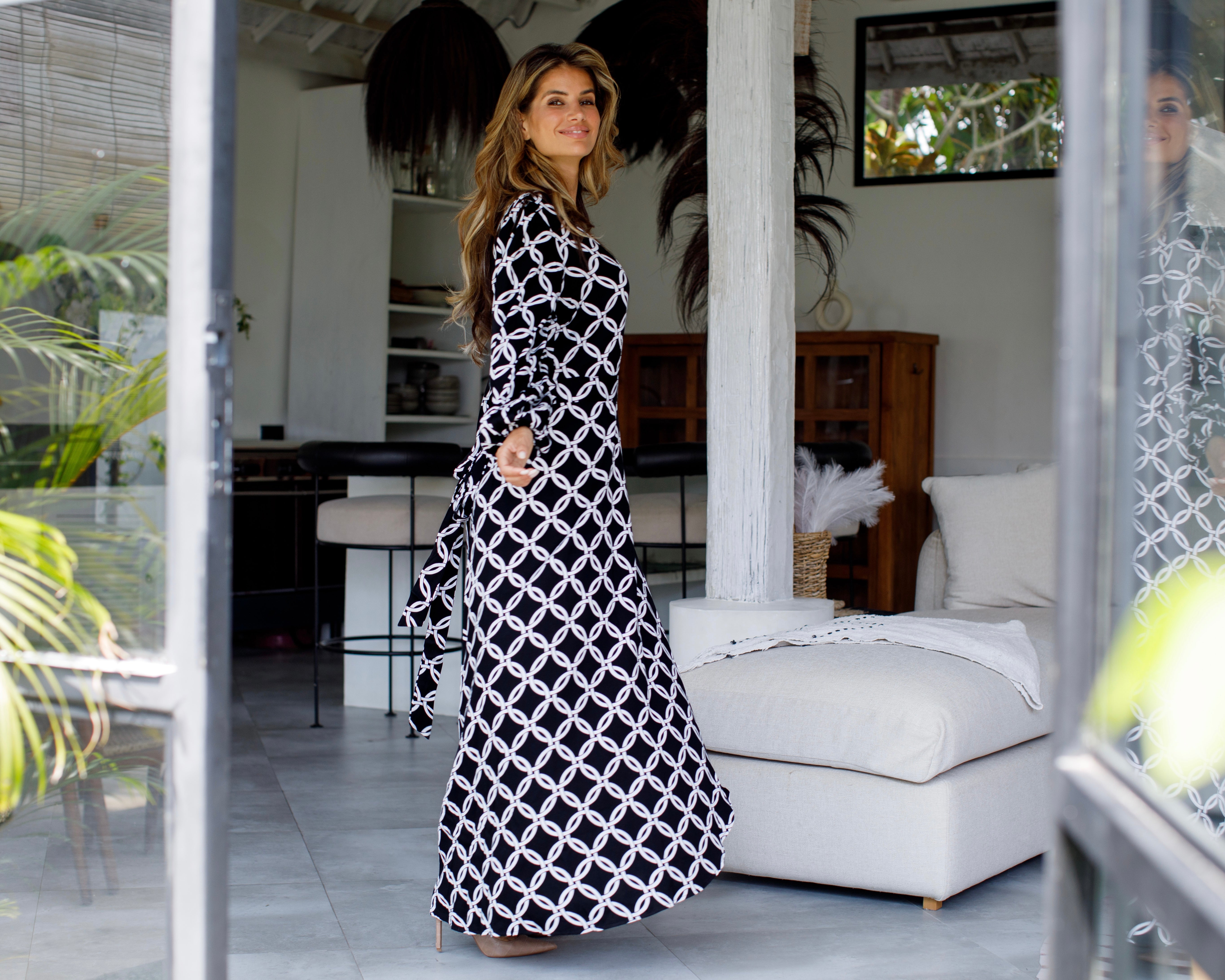 Beatrice Dress - Black Olympic Circle