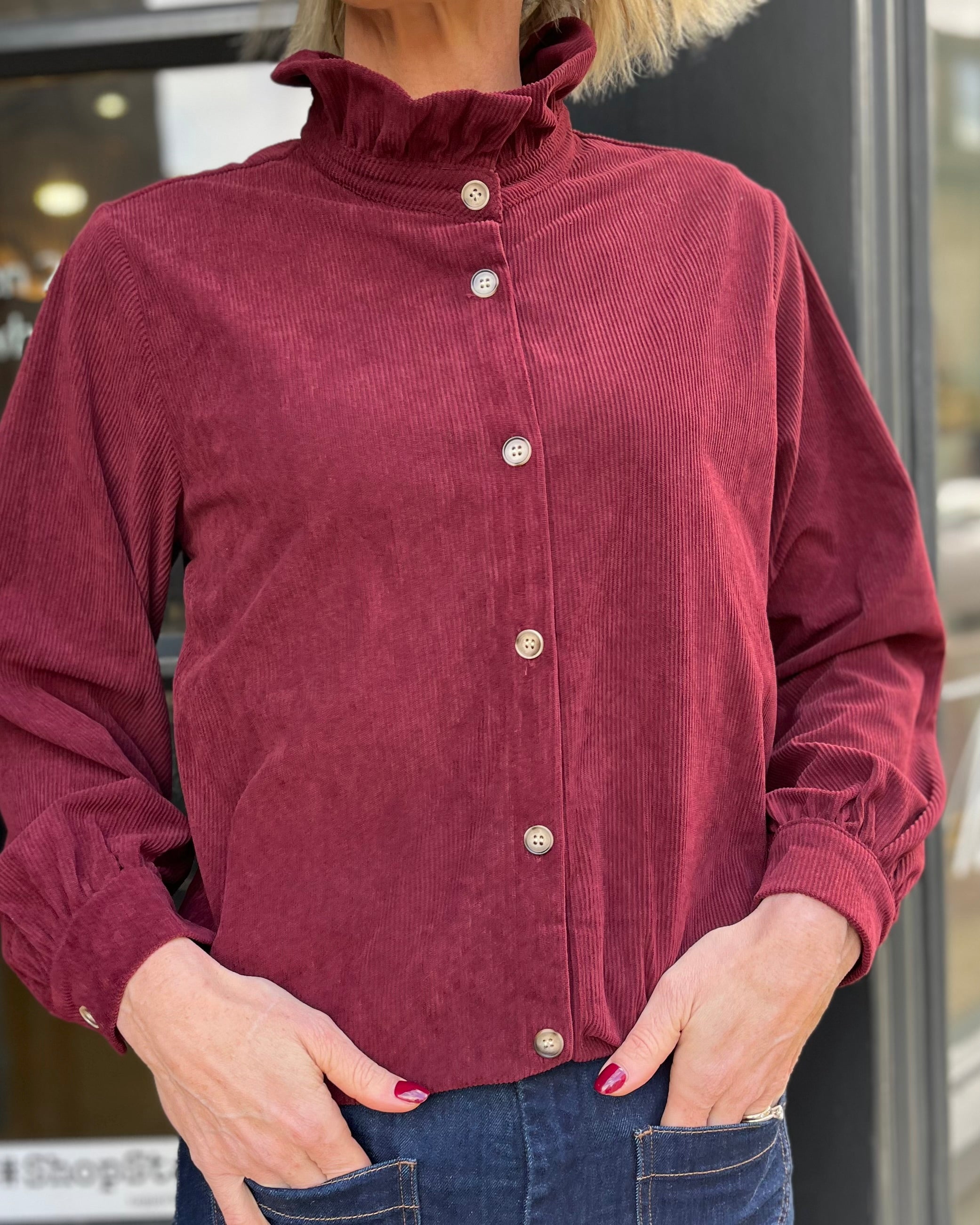 Cordelia Corduroy Blouse