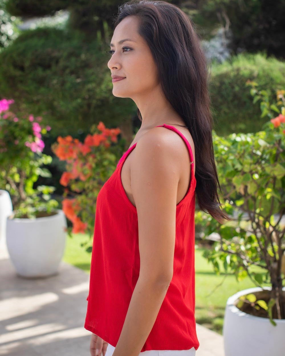 Clara Top - Red/ Fuchsia