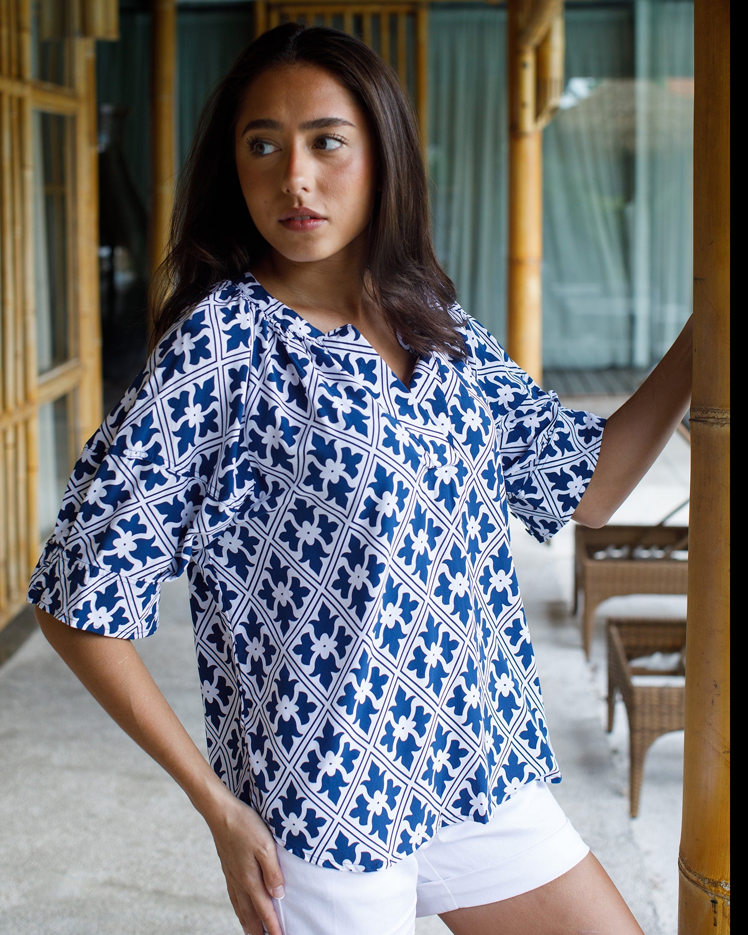 Claudia Top - Navy Regency