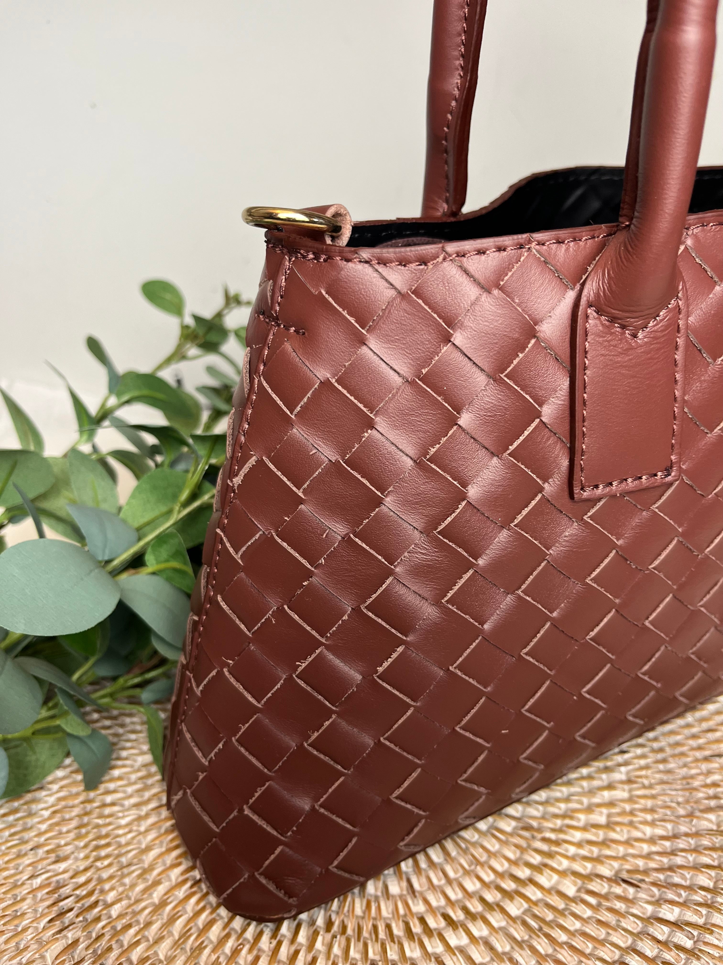 Trento Lattice Bag - Chocolate