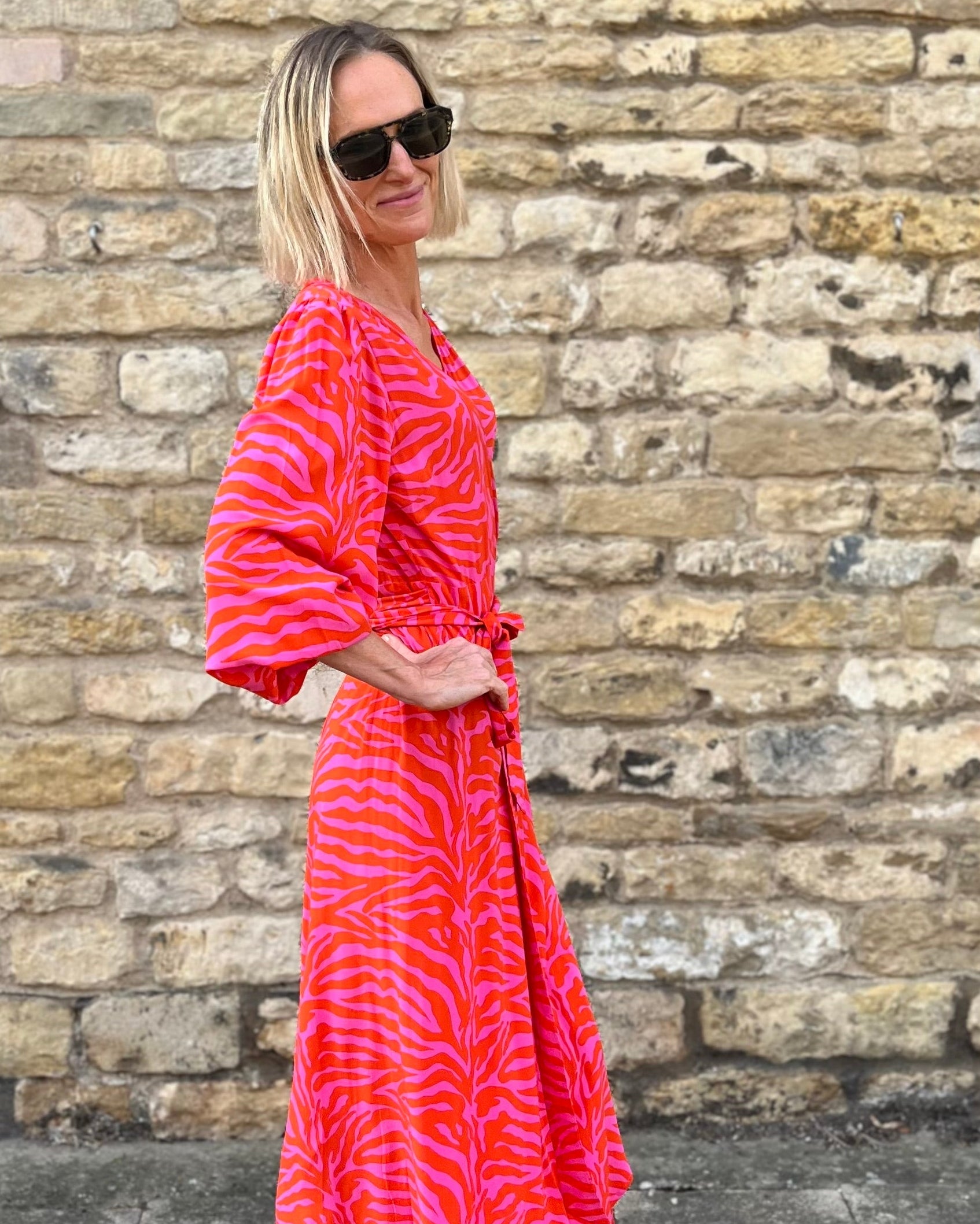 Beatrice - Pink Orange Zebra