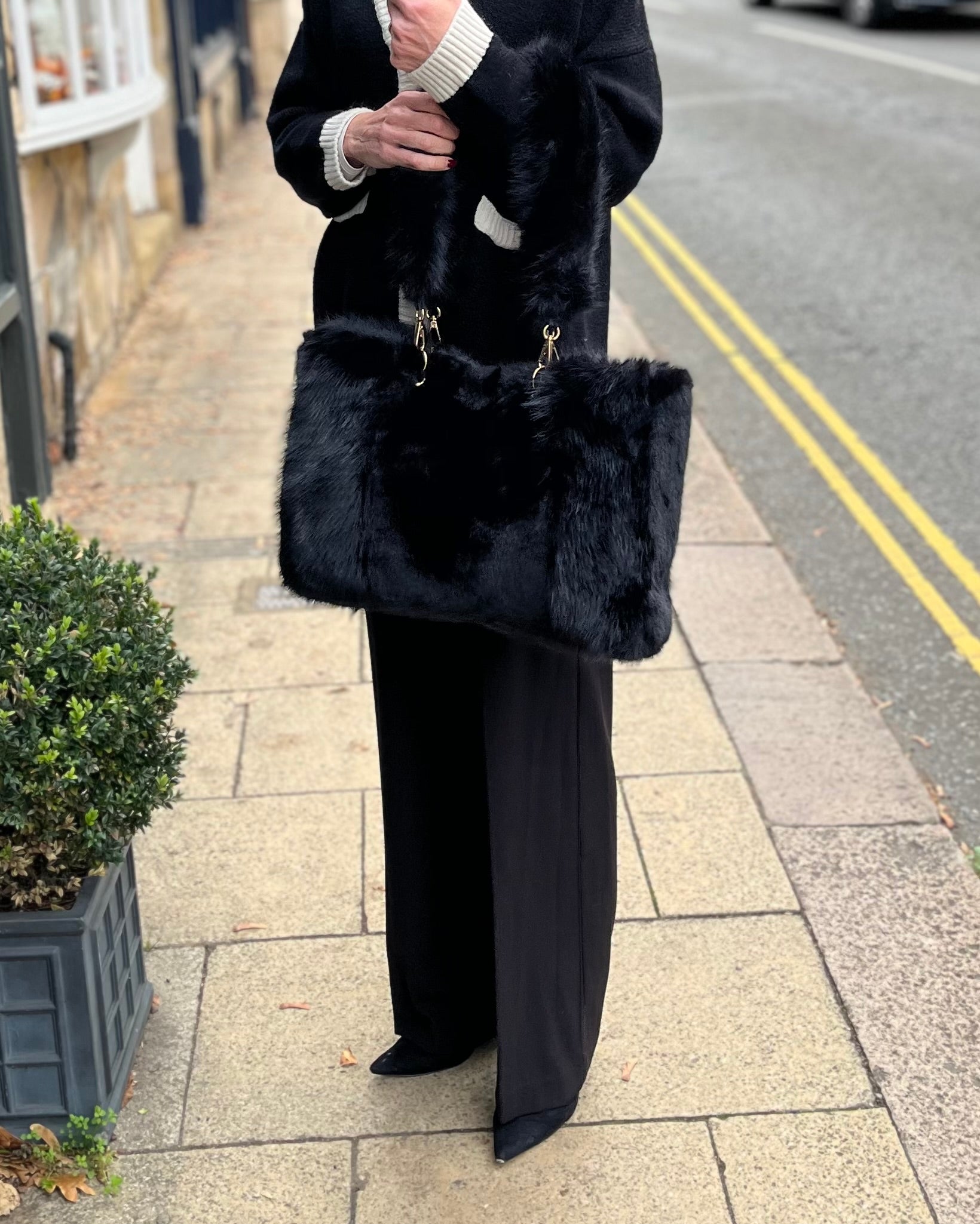 Faux Fur Shopper