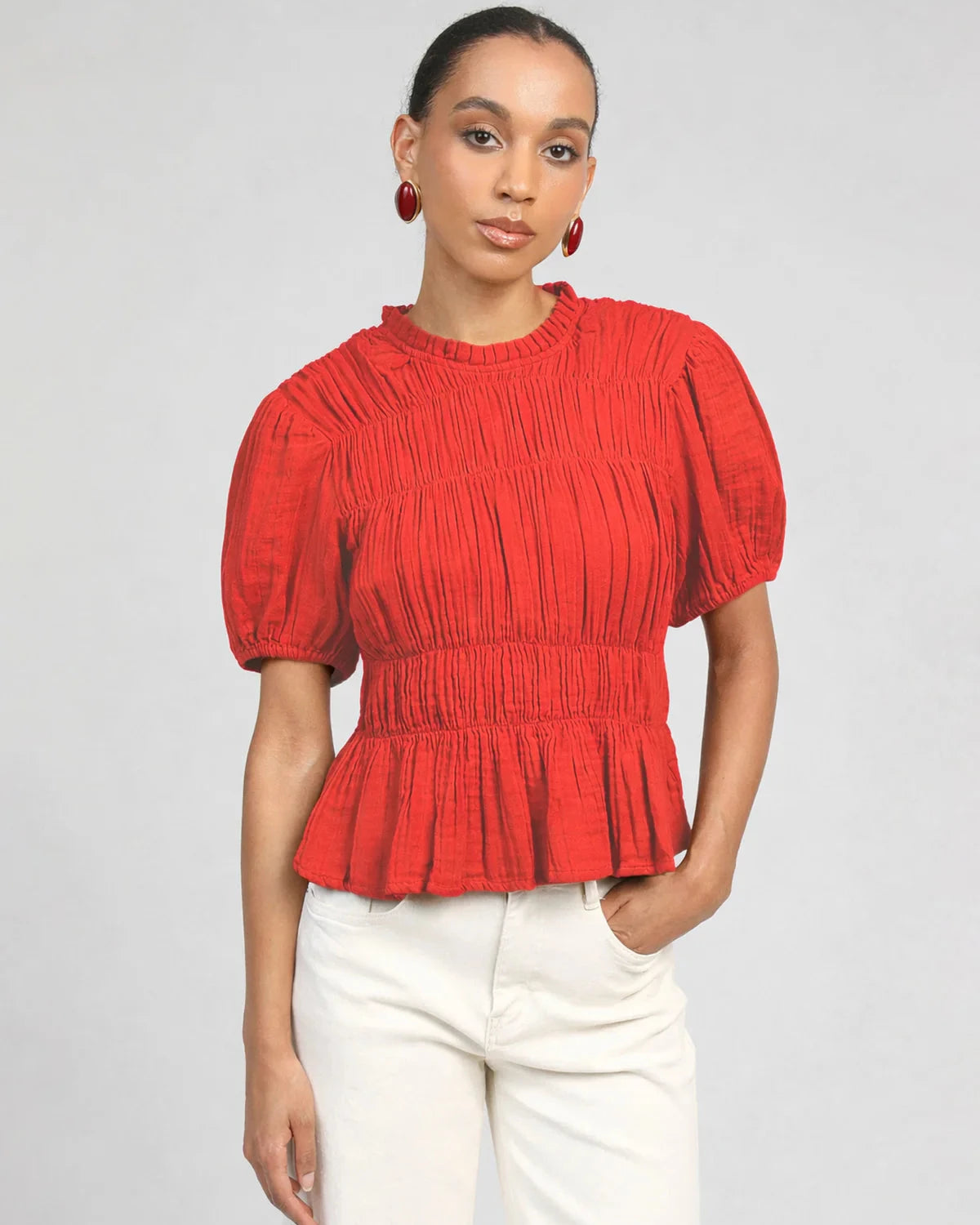 Sizaya Blouse - Rouge