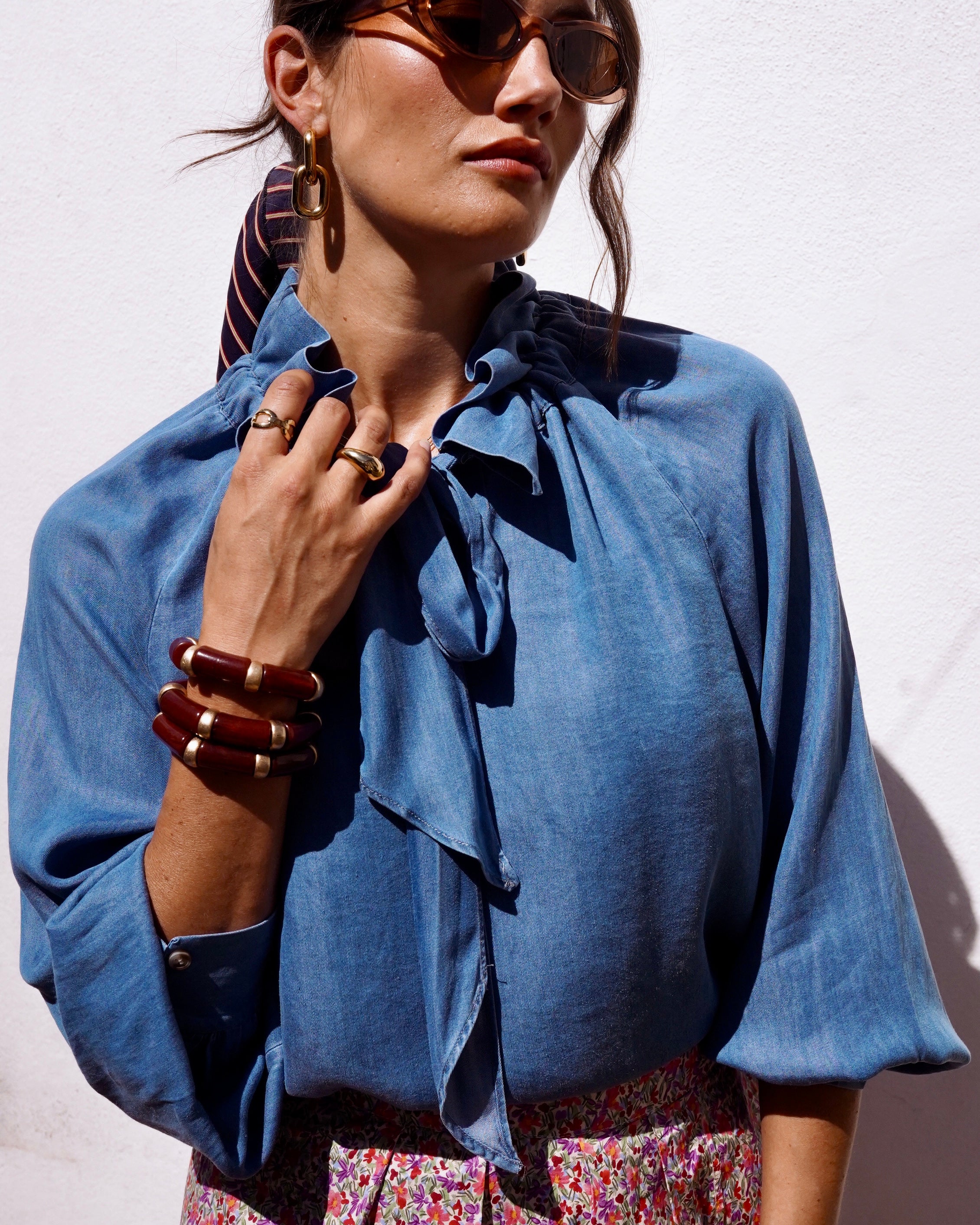 Yasmin Bow Blouse