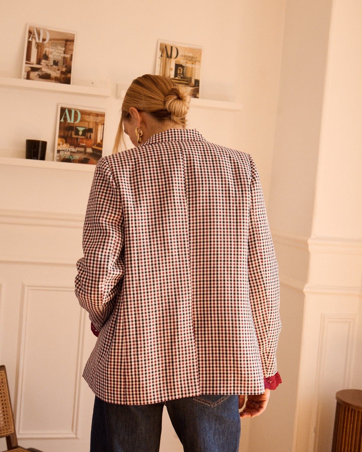 Gisele Check Blazer