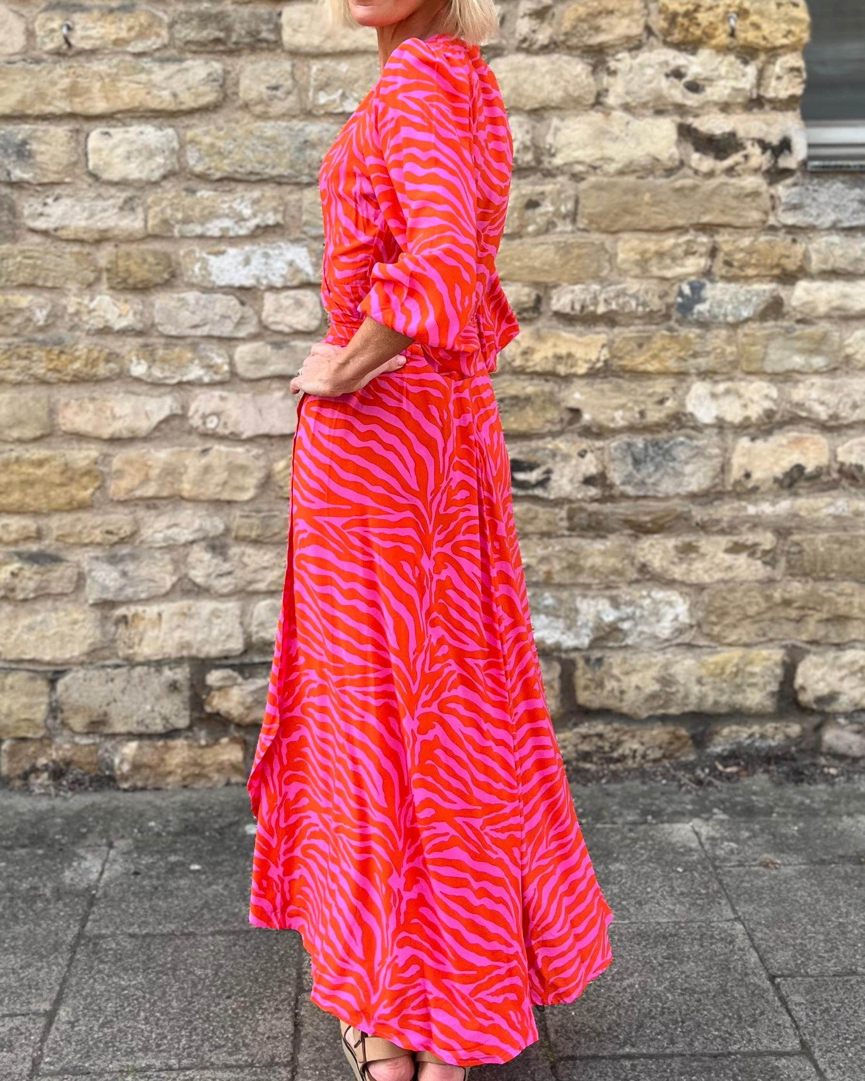 Beatrice - Pink Orange Zebra