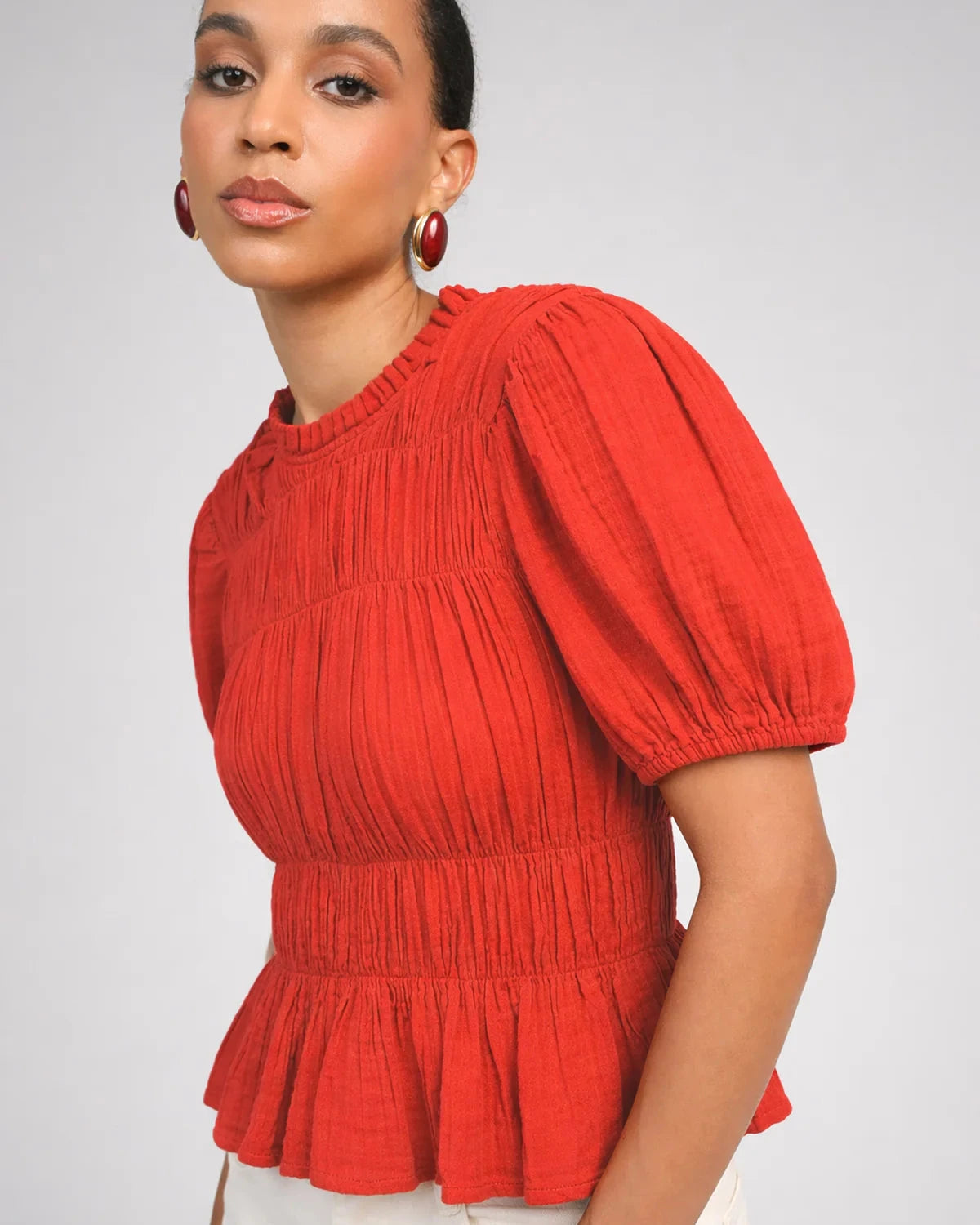 Sizaya Blouse - Rouge
