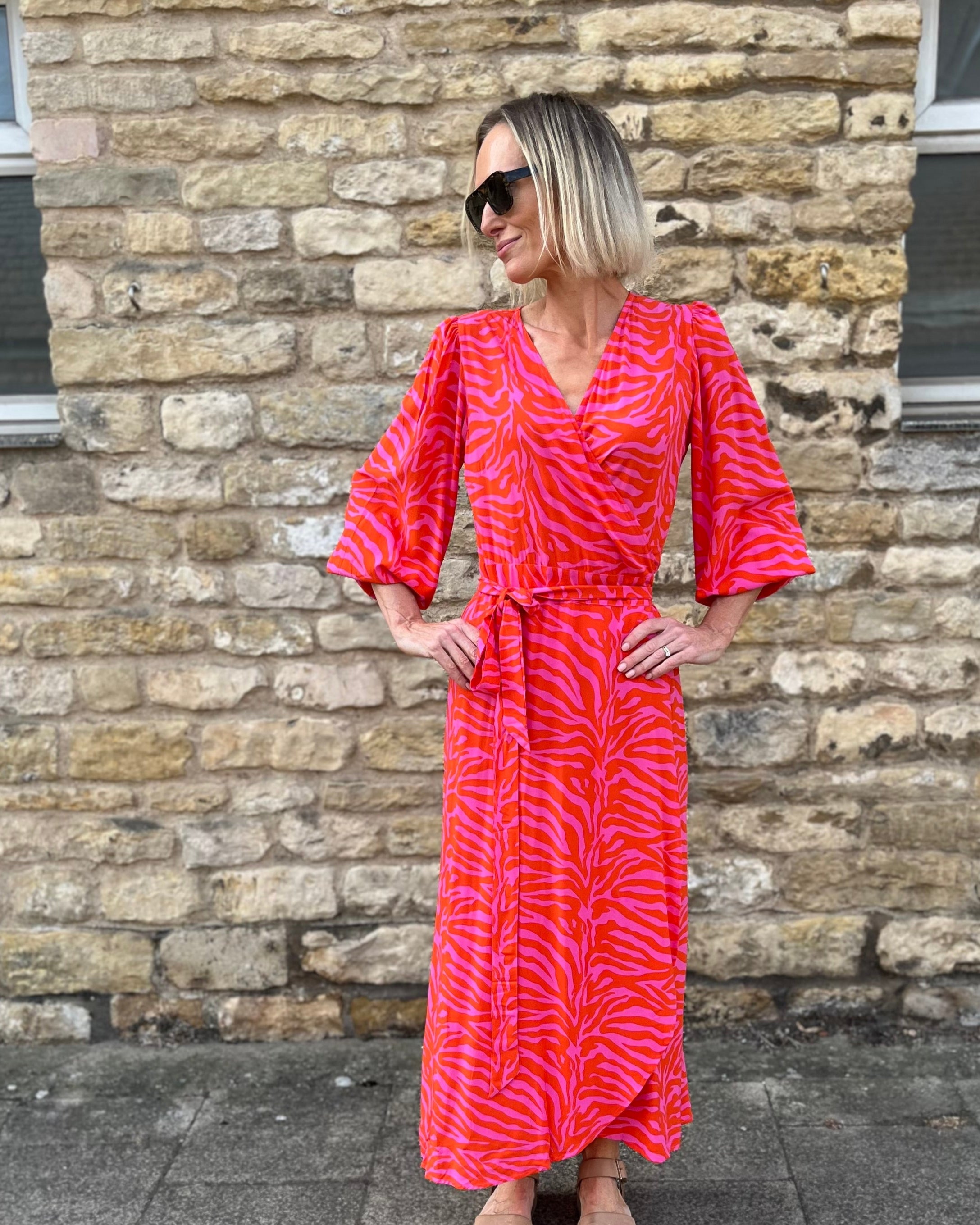 Beatrice - Pink Orange Zebra