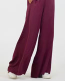 Radana Satin Trousers - Merlot