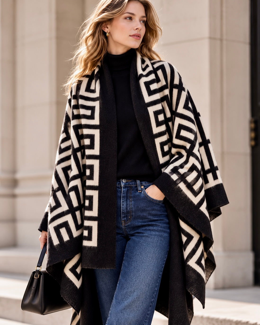 Zuca Wrap Scarf - Black