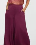 Radana Satin Trousers - Merlot