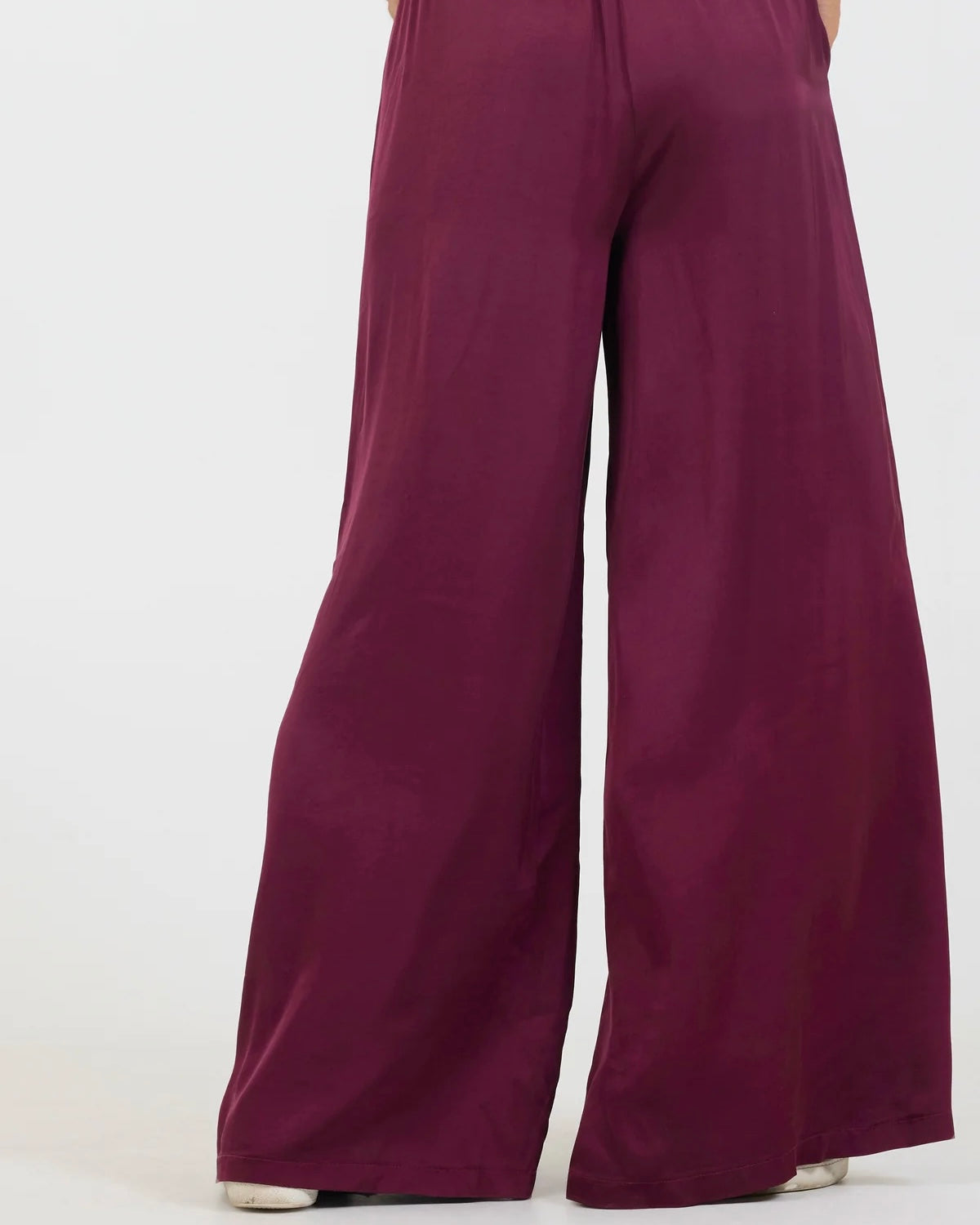 Radana Satin Trousers - Merlot