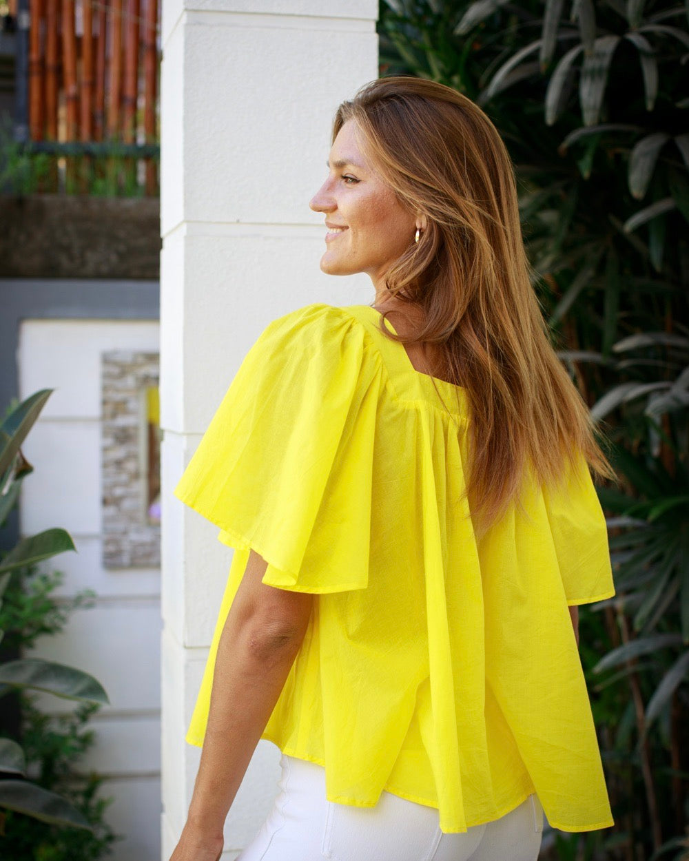 Gigi Top - Yellow Cotton